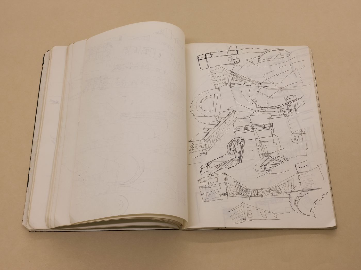 The Museum Is Not Enough: Photograph of Alvaro Siza's sketches for the Faculty of Architecture of the University of Porto, October 1986