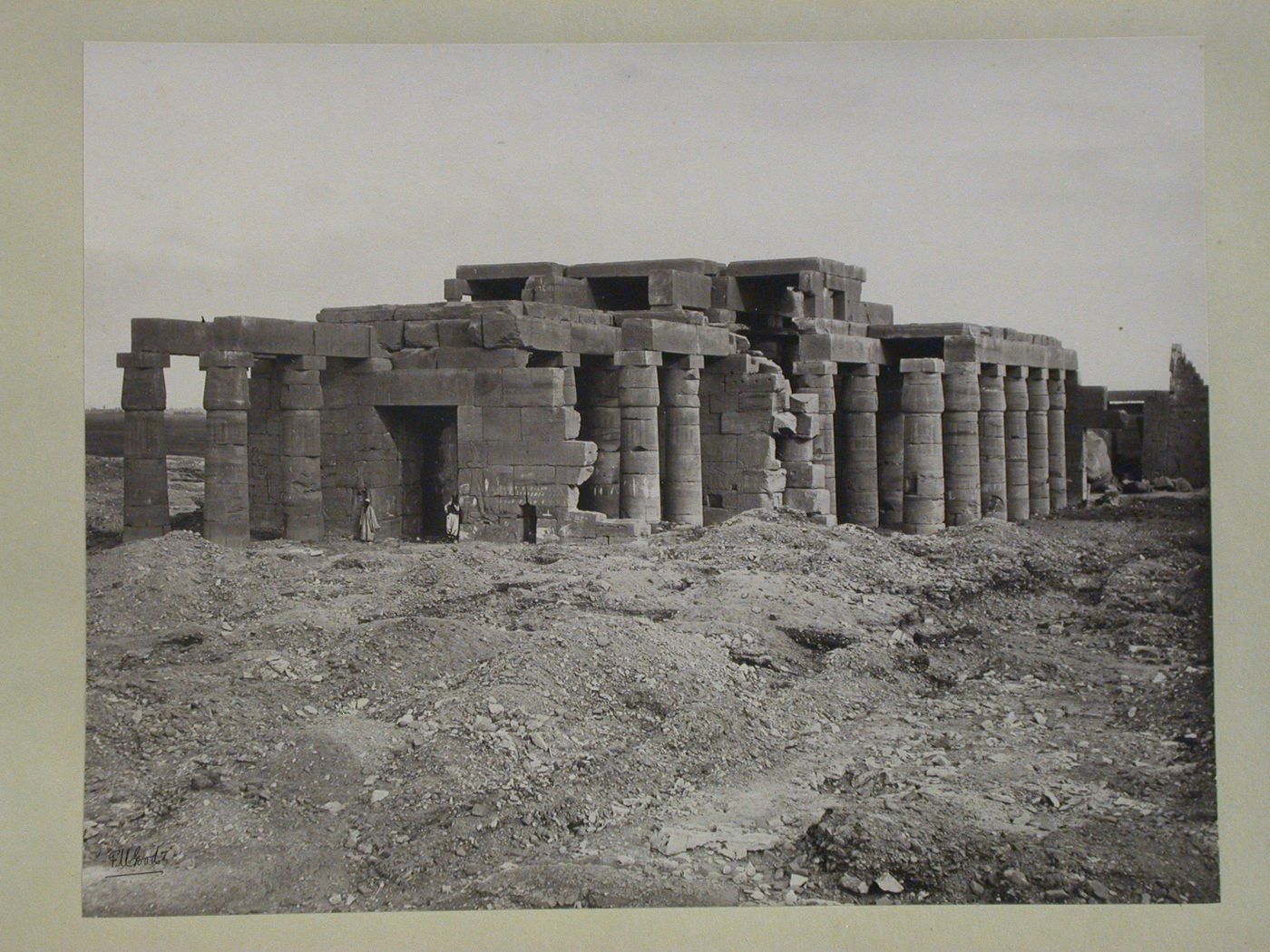 The Ramesseum, view of First Small Hypostyle Hall, Second Small Hypostyle Hall, and Great Hypostyle Hall, from the north, Thebes, Egypt