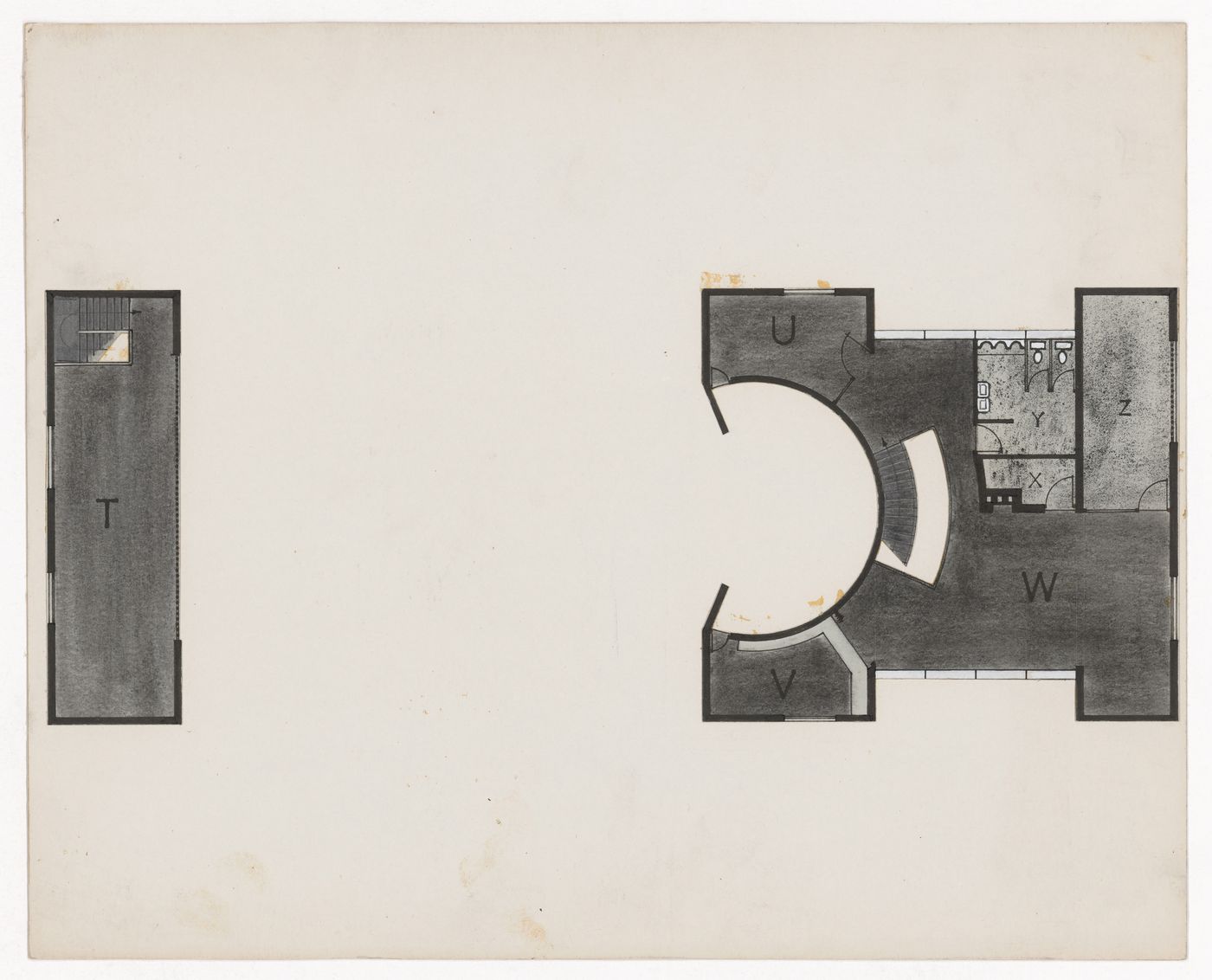 Housing floor plan for The Shape of Cambridge: A Plan, Cambridge University, England