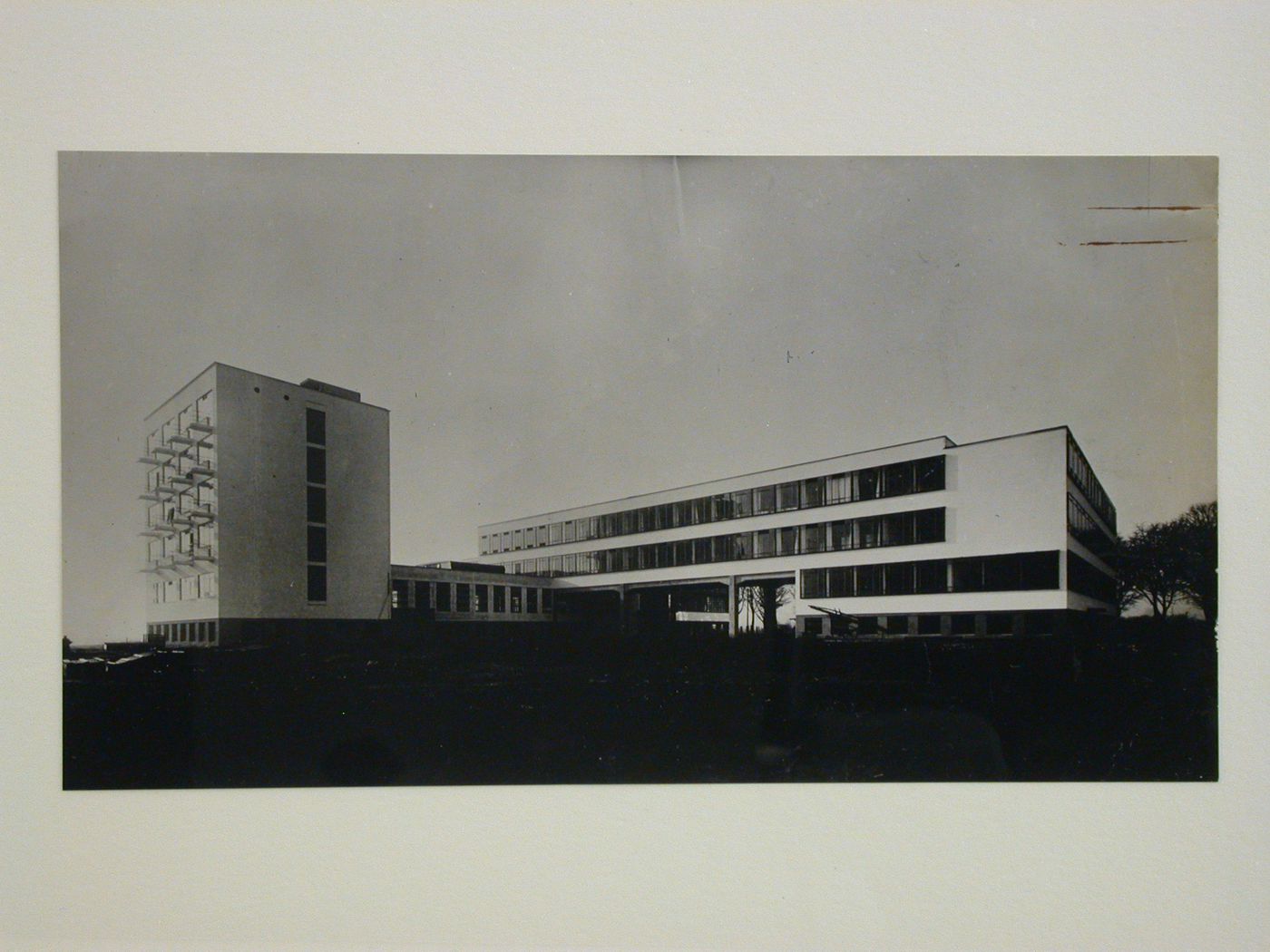 View of the Bauhaus by Walter Gropius, in Dessau, Germany