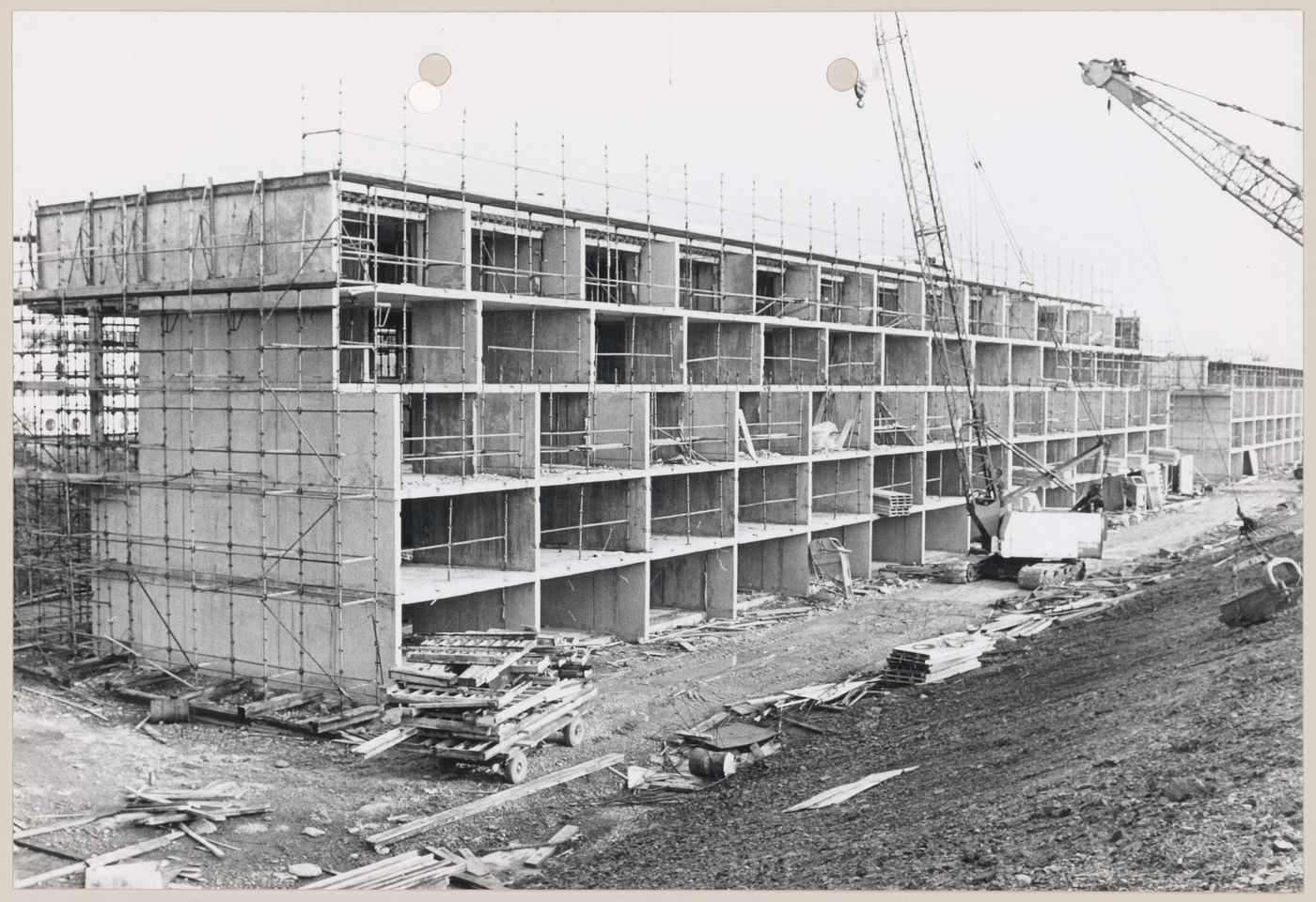 View of Southgate Housing Phases I and IA building site, Runcorn, England