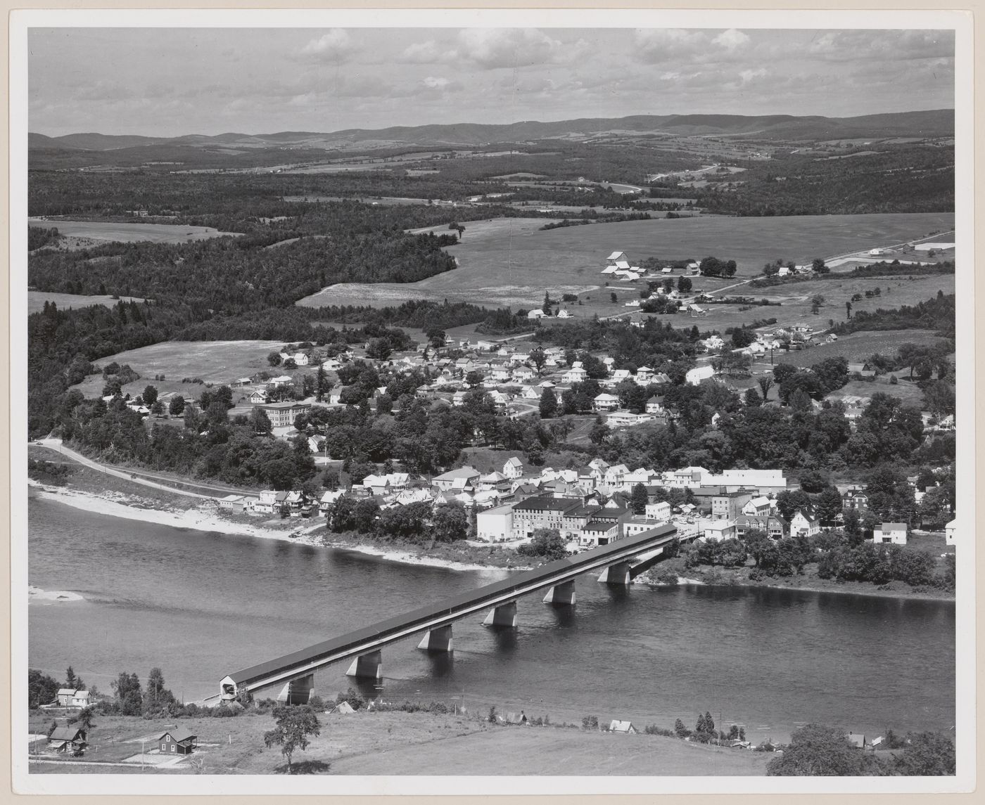 Hartland with famous covered bridge, the world's longest, New-Brunswick