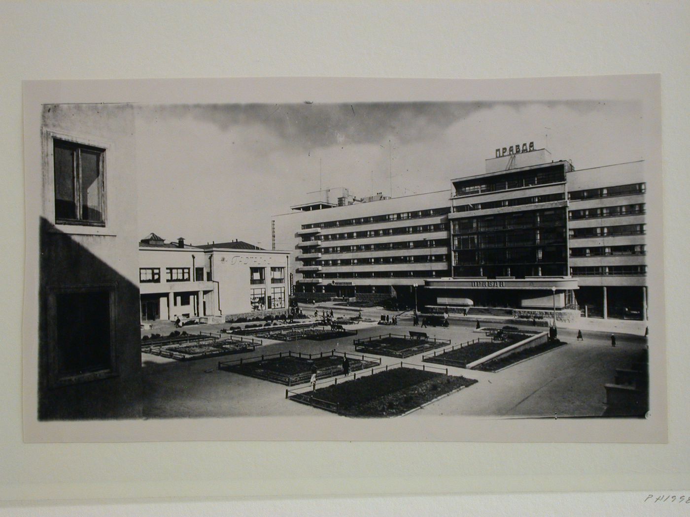 View of the Pravda Building from across the square, Moscow