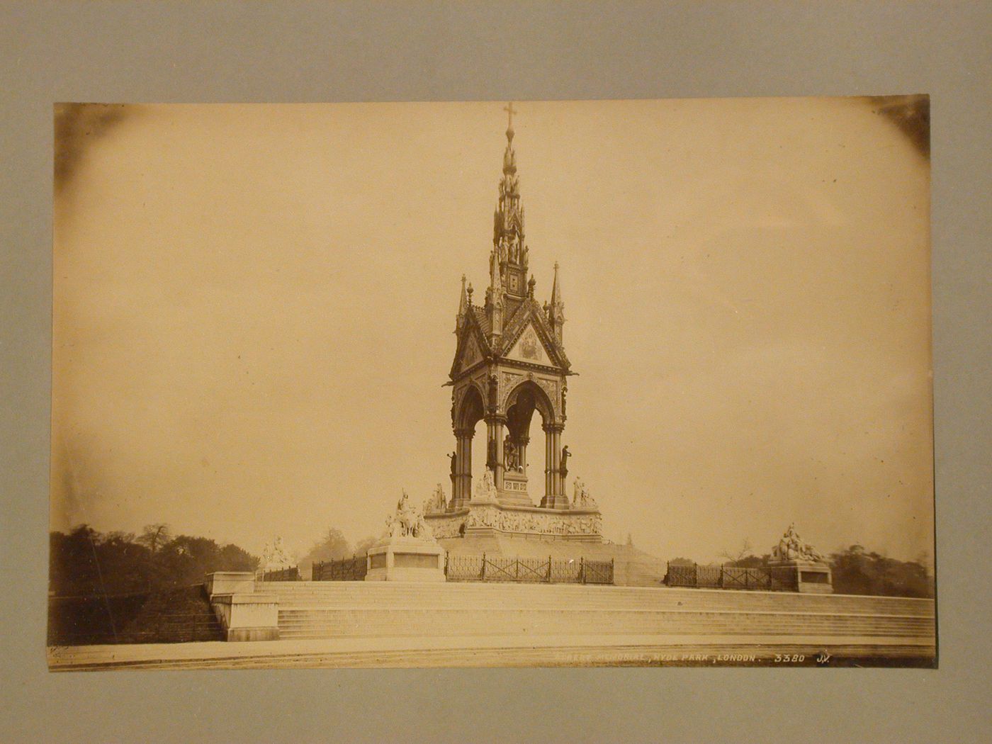 Southwest view of the Albert Memorial, Hyde Park, London, England