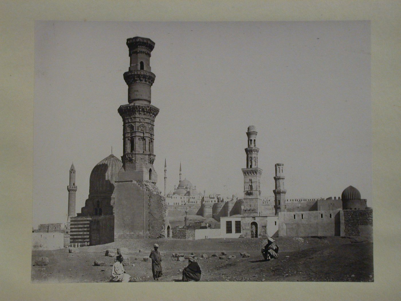 Southern cemetery of the Mamluks, looking north towards the citadel, Cairo, Egypt