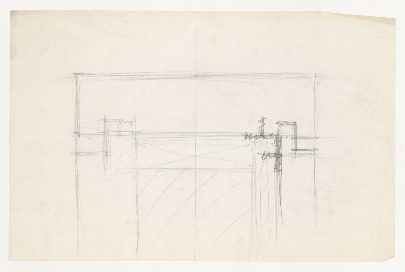 Sketch sectional detail for the Metallurgy Building, Illinois Institute of Technology, Chicago