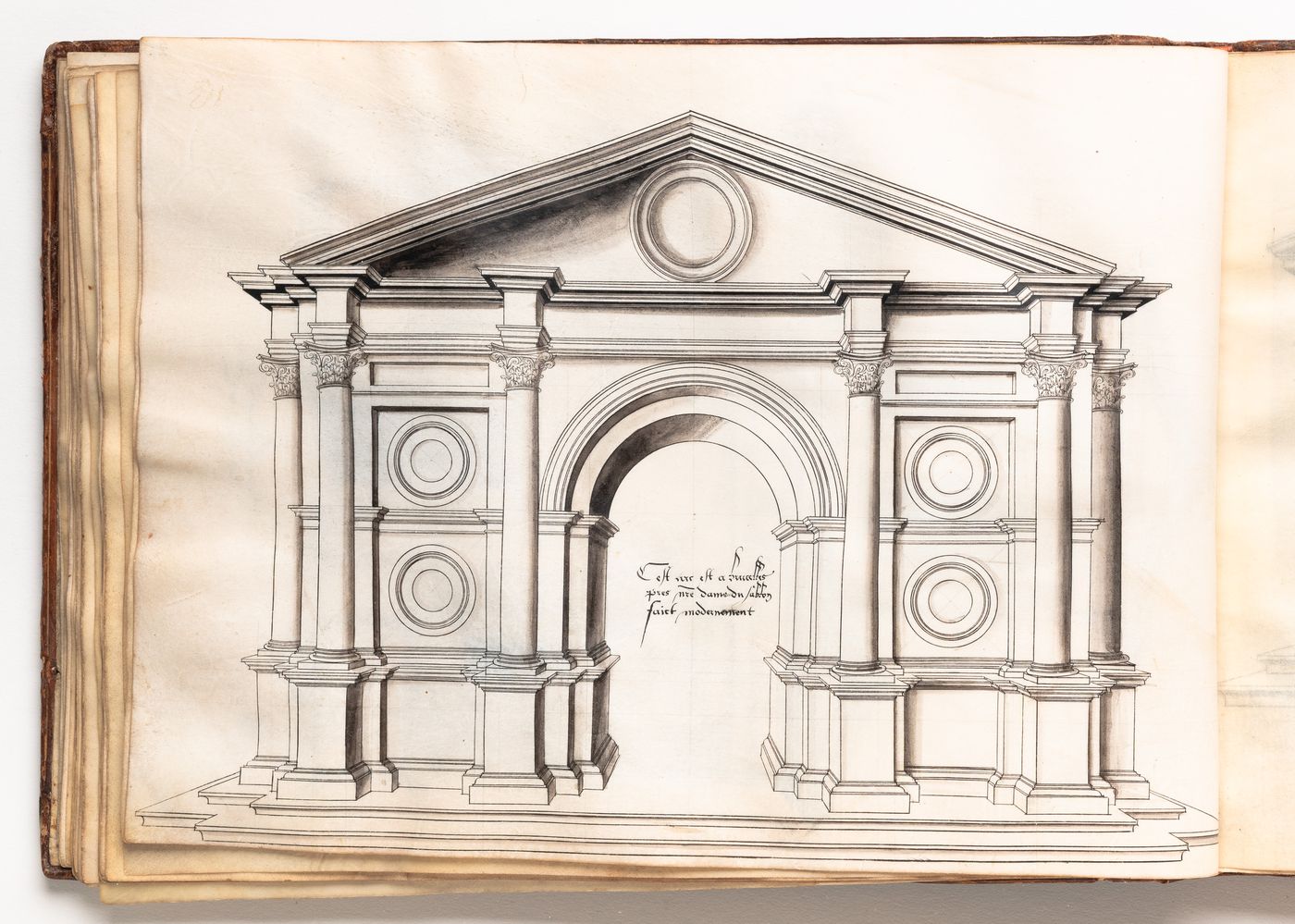 Design for an entrance portal for the Hôtel Transylvanus, Brussels