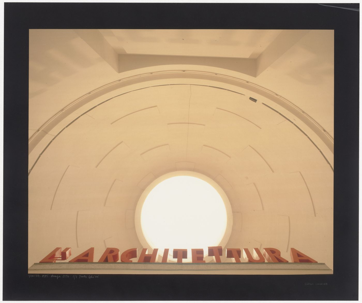 Third International Exhibition of Architecture, Venice Biennale (1985); detail of the interior portal