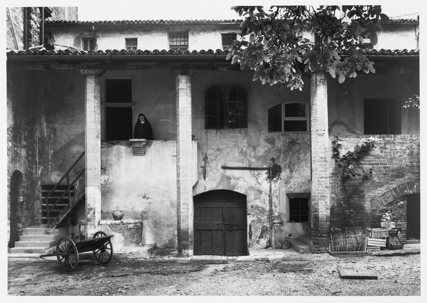Façade of a house in Foligno, Umbria, Italy