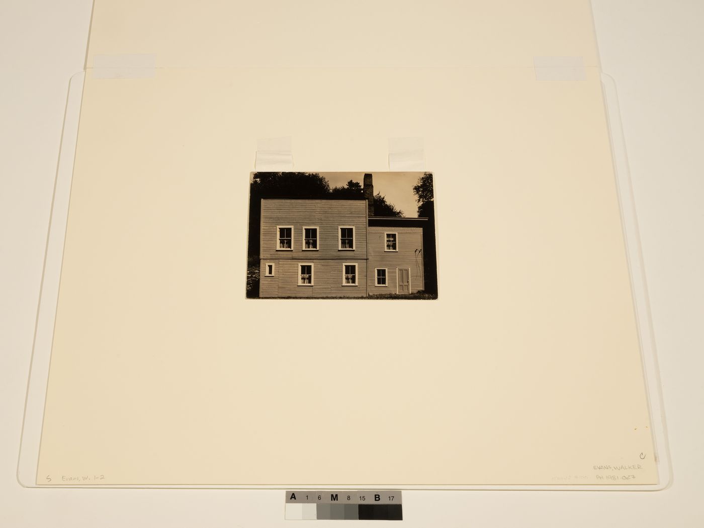 The Museum Is Not Enough: Photograph of Walker Evans' photograph, Connecticut Frame House, 1933