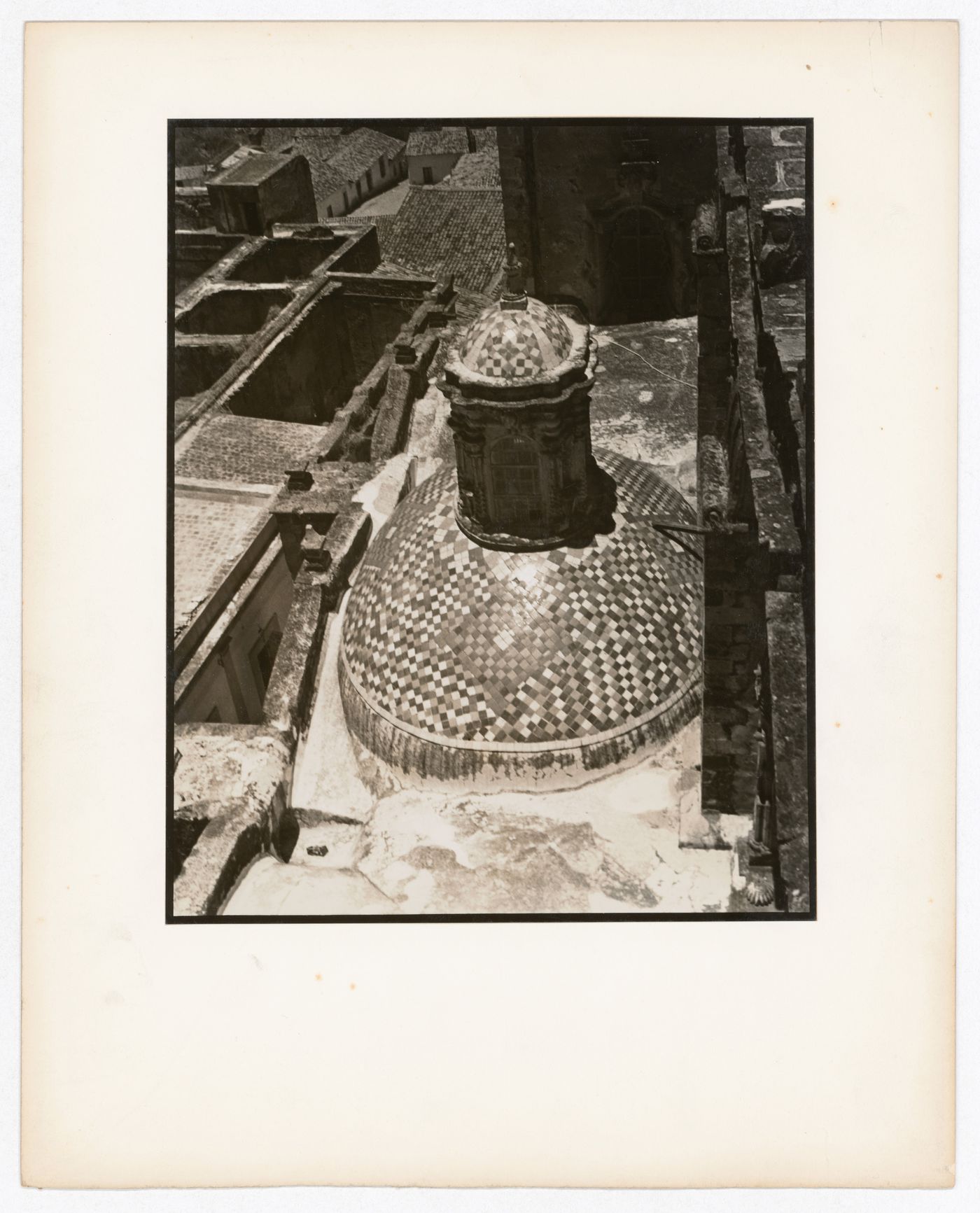 View of the dome of a chapel, Santa Prisca, Taxco de Alarcón, Mexico