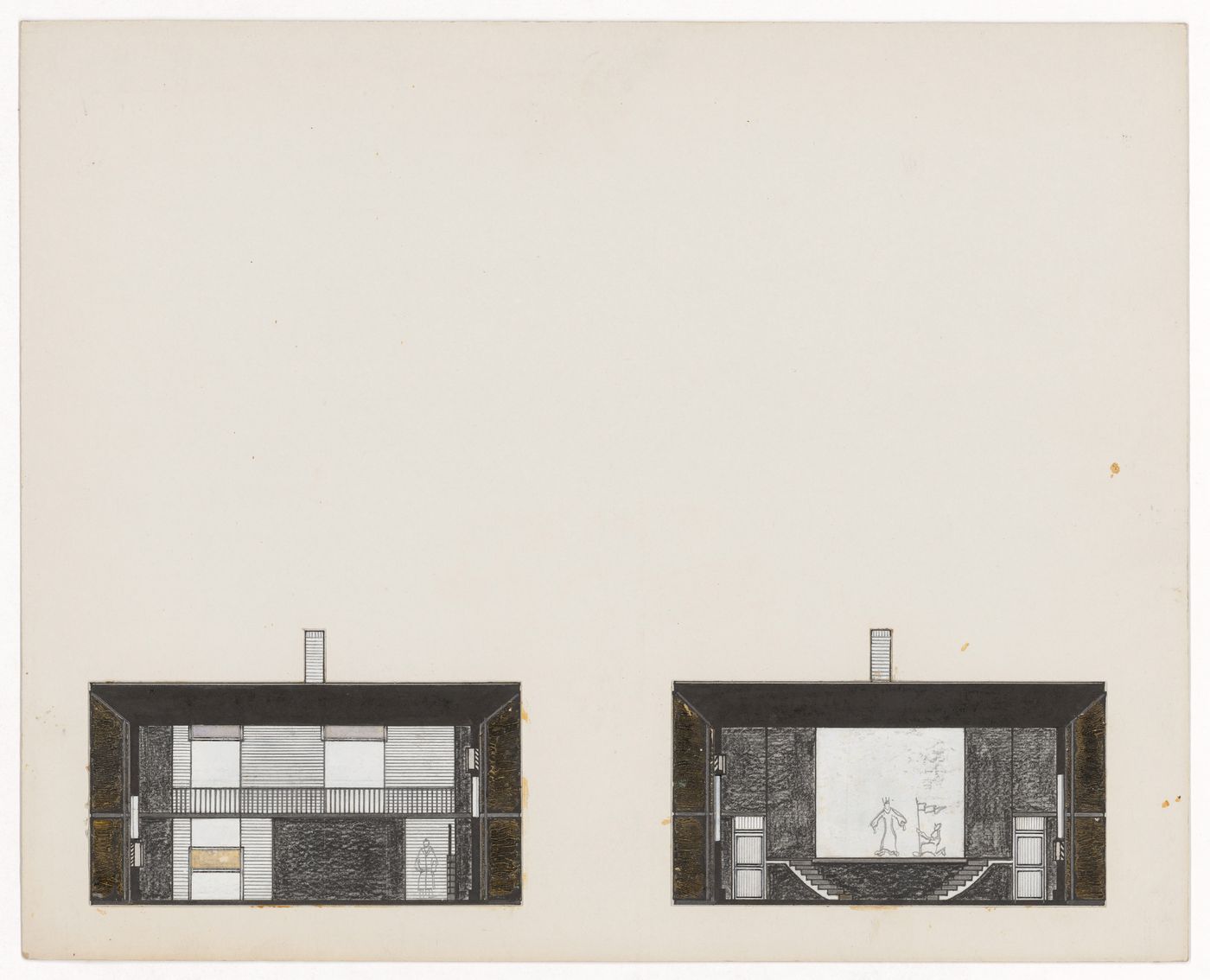 Sections for The Shape of Cambridge: A Plan, Cambridge University, England