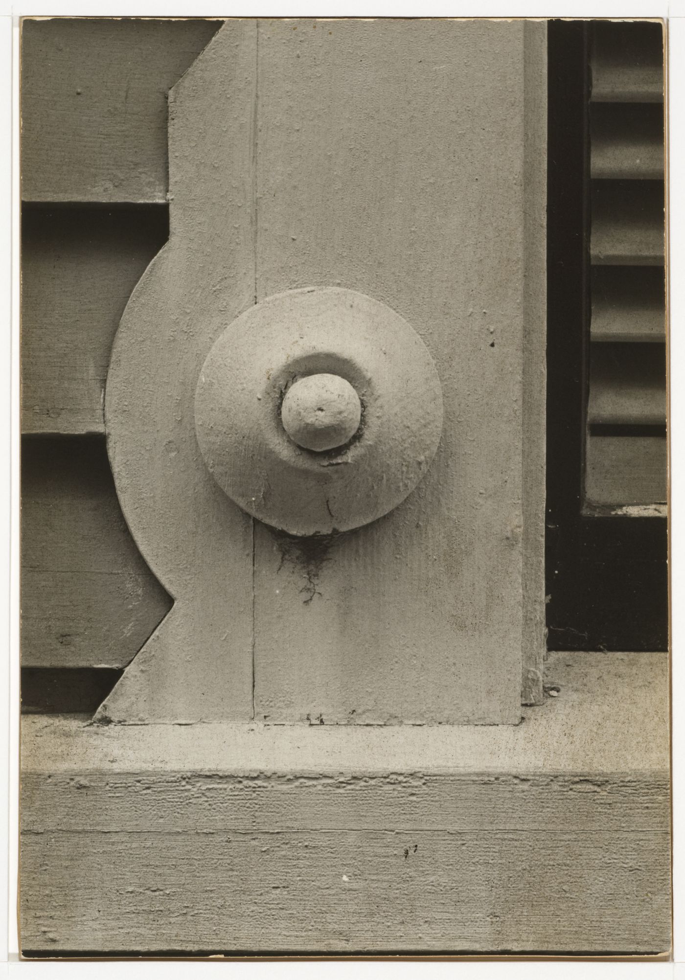 Abstract close up of wooden building detail, Tabernacle City, Martha's Vineyard, Massachusetts