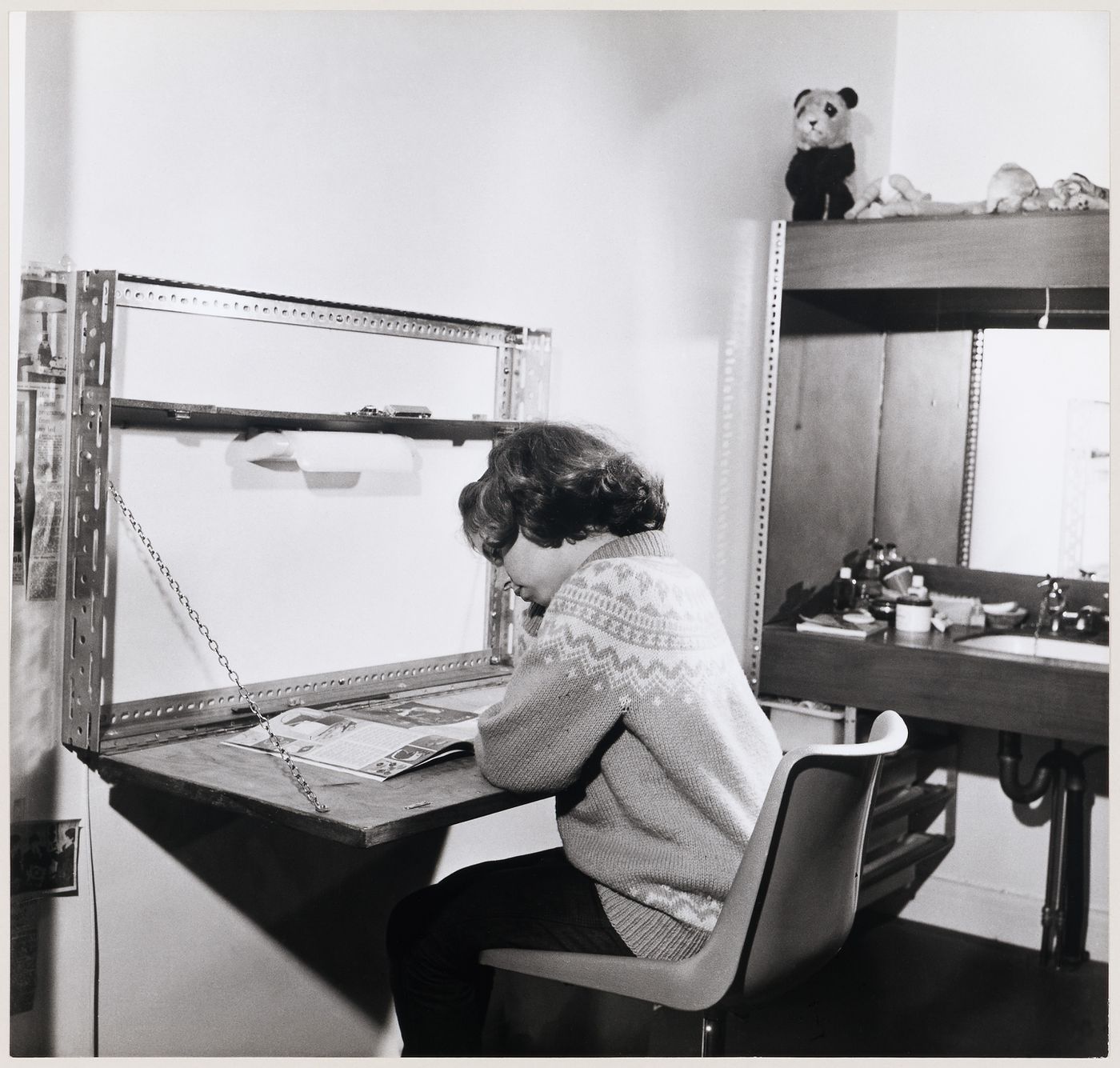 Fold-out desk, Worthing Garden Pavilion, Worthing, England