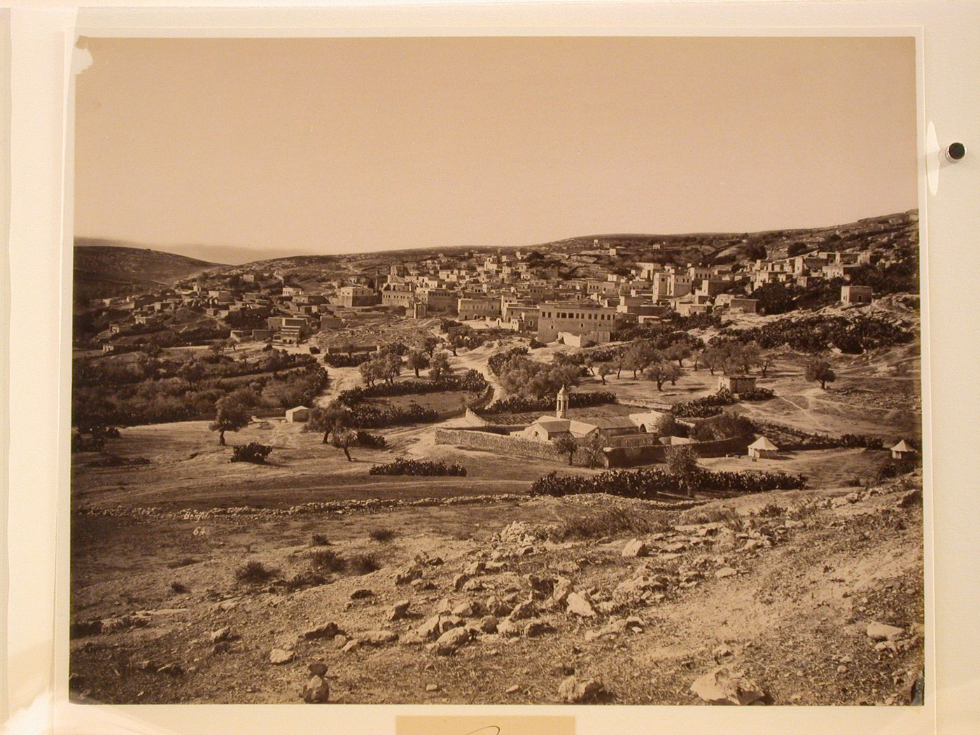 General view of Nazareth and surrounding countryside, Israel