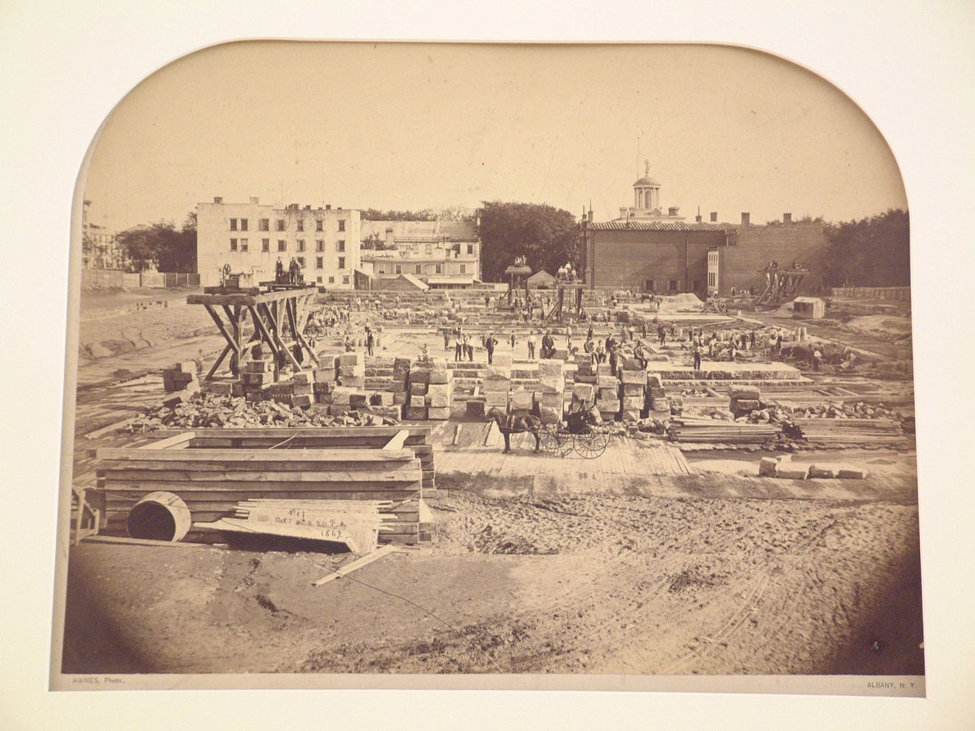 Condition of the work on the New Capitol, Albany, New York