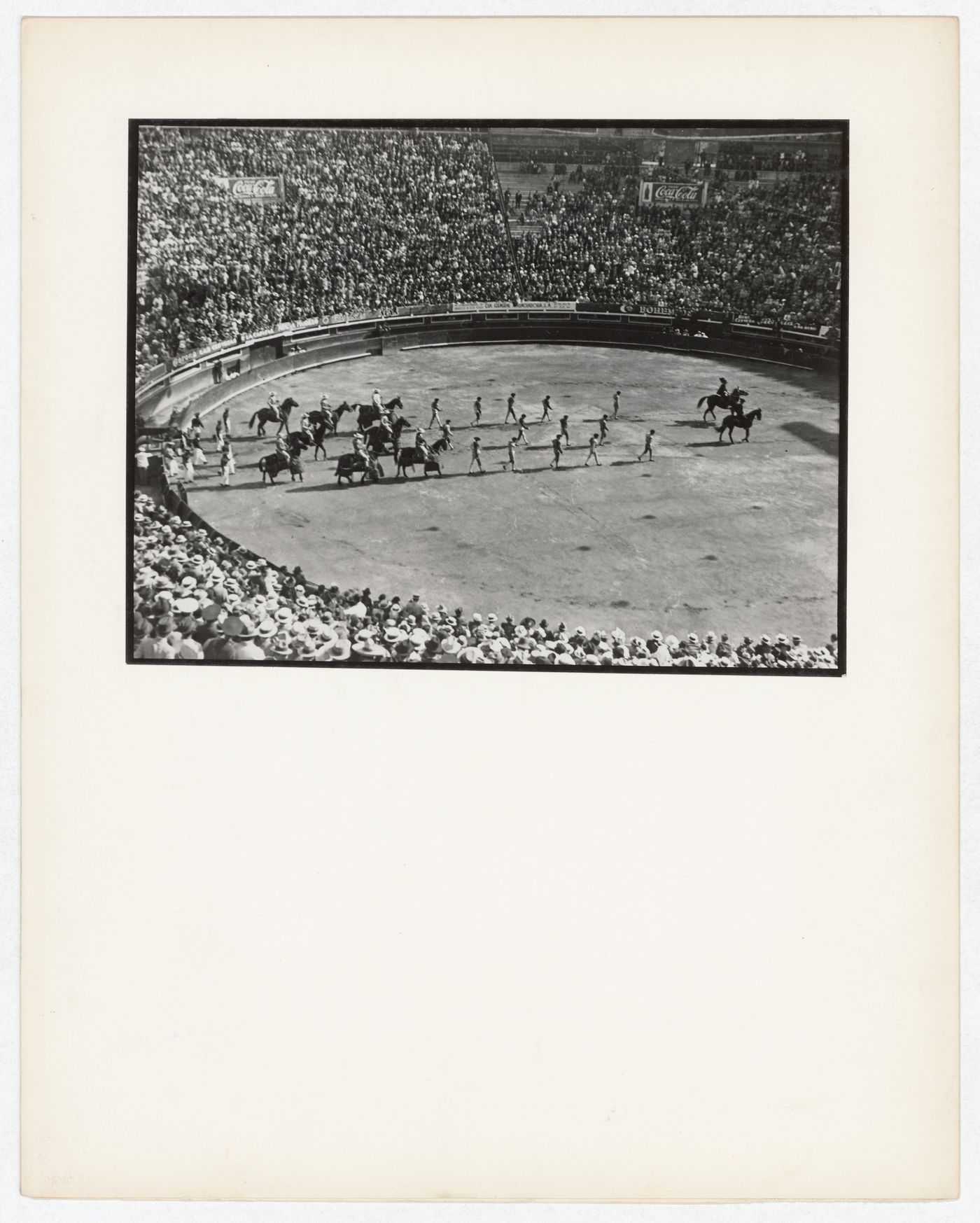 View of a stadium showing the grand entrance of a bullfight, Mexico City, Mexico