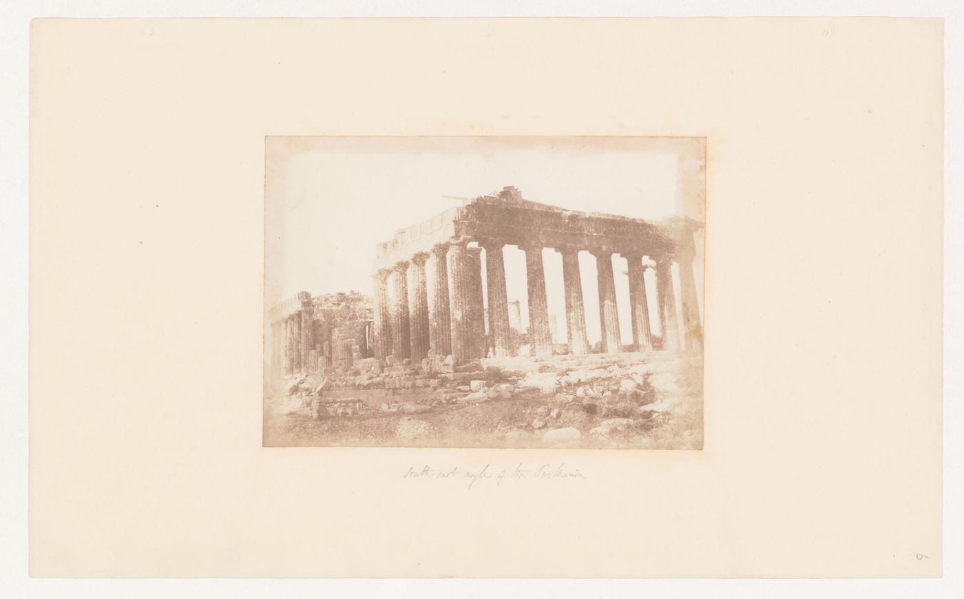 The south-east angle of The Parthenon