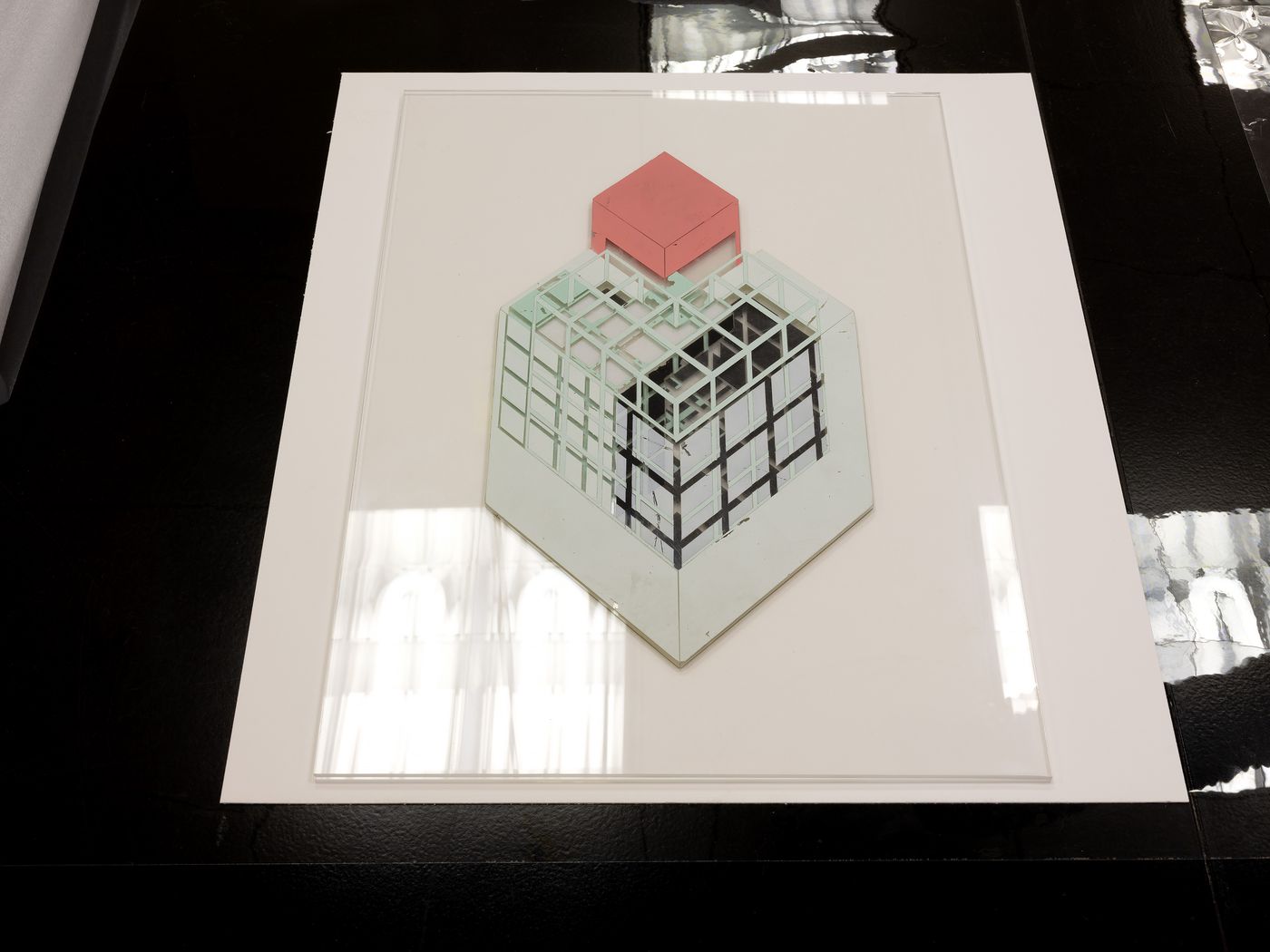 The Museum Is Not Enough: Photograph of Peter Eisenman's axometric for Fin d'Ou T Hou S, 1983