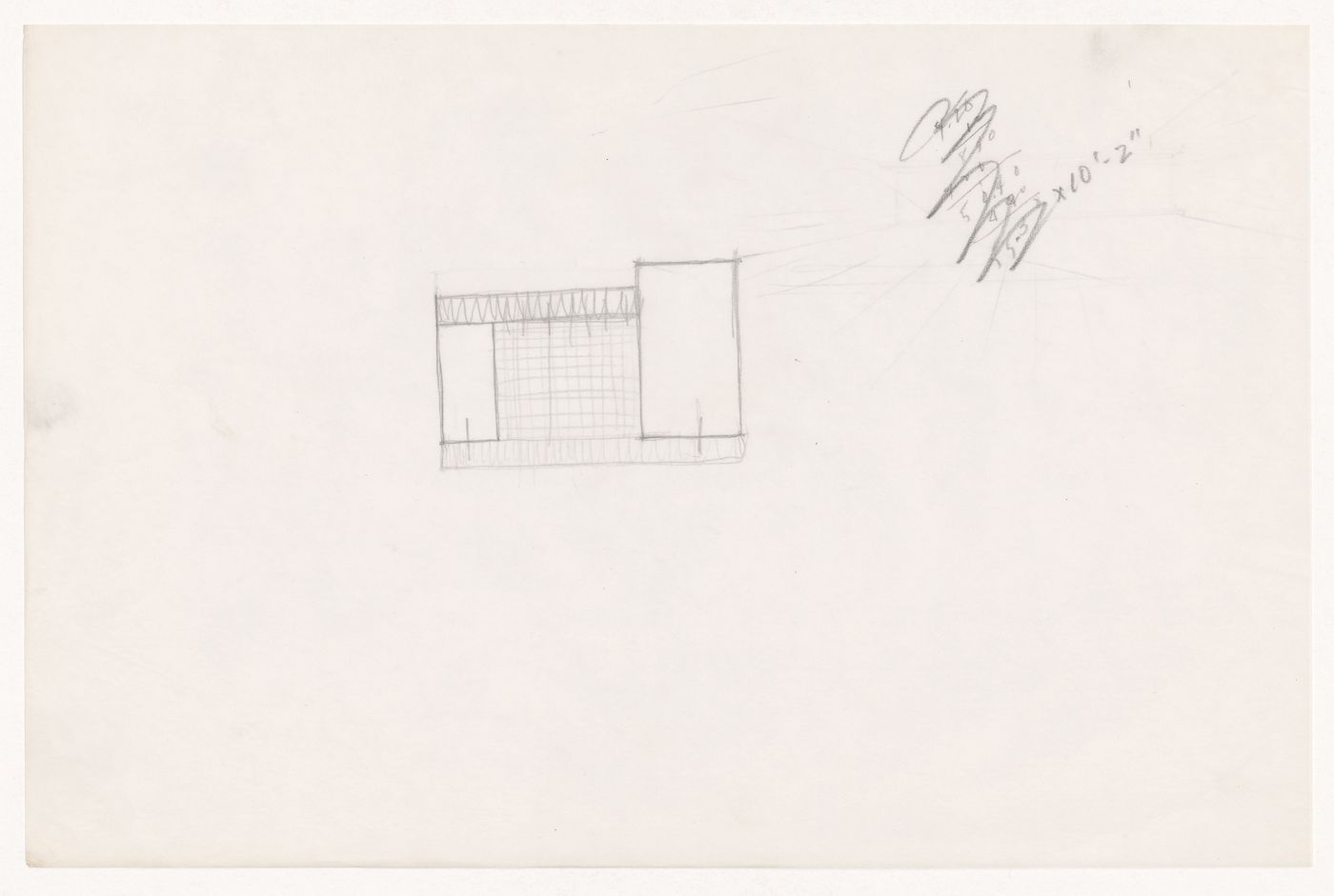 Sketch plan for the Field House, Gymnasium and Natatorium complex