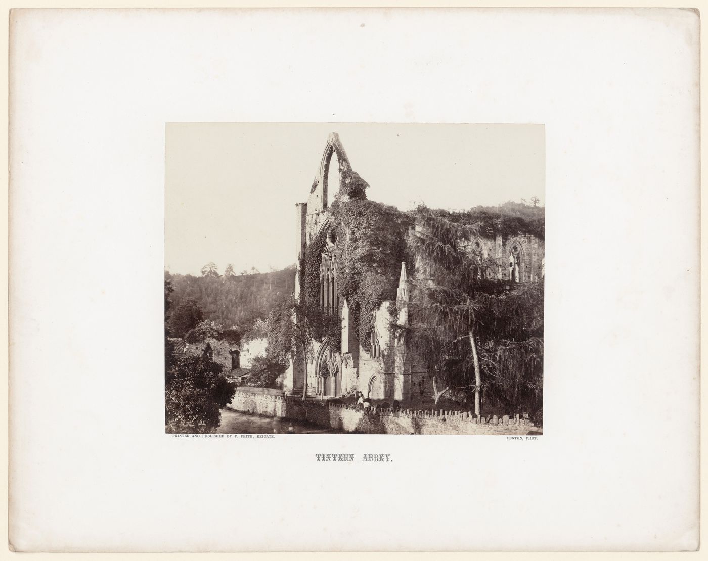 View of ruined exterior, Tintern Abbey, Gwent, Wales