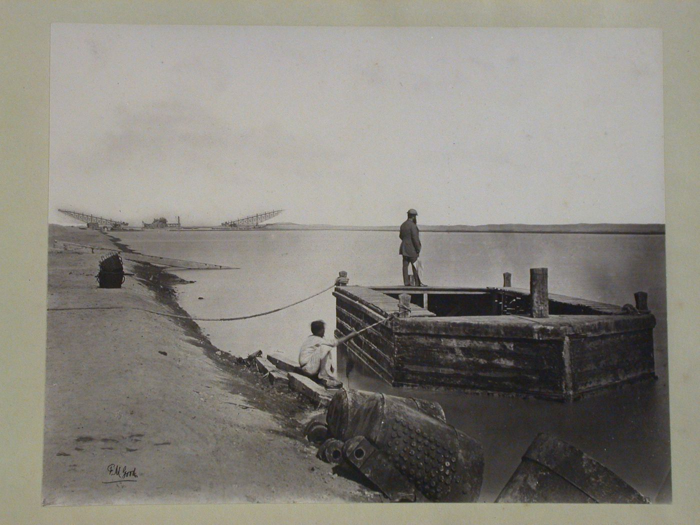 The Grand Canal of Suez.The Red Sea of the Canal, with drags &C &C