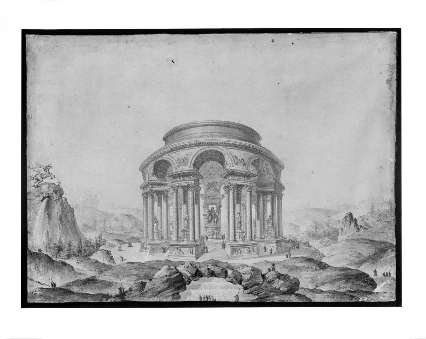 Rotunda in a landscape