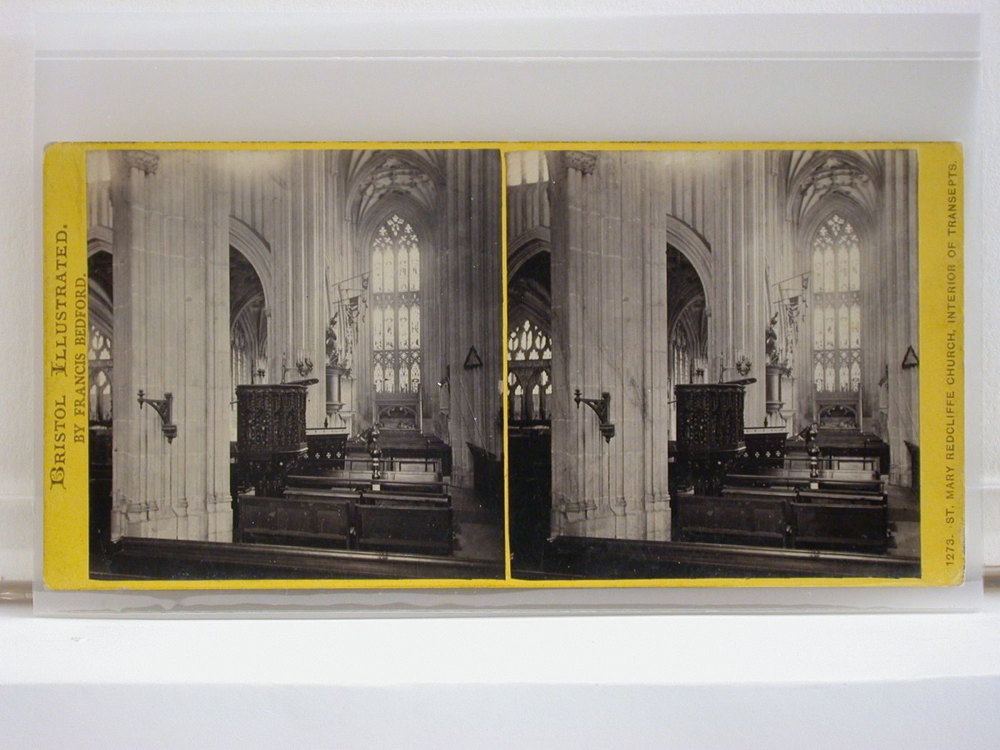 Bristol Illustrated. St. Mary Redcliffe Church, interior of transept