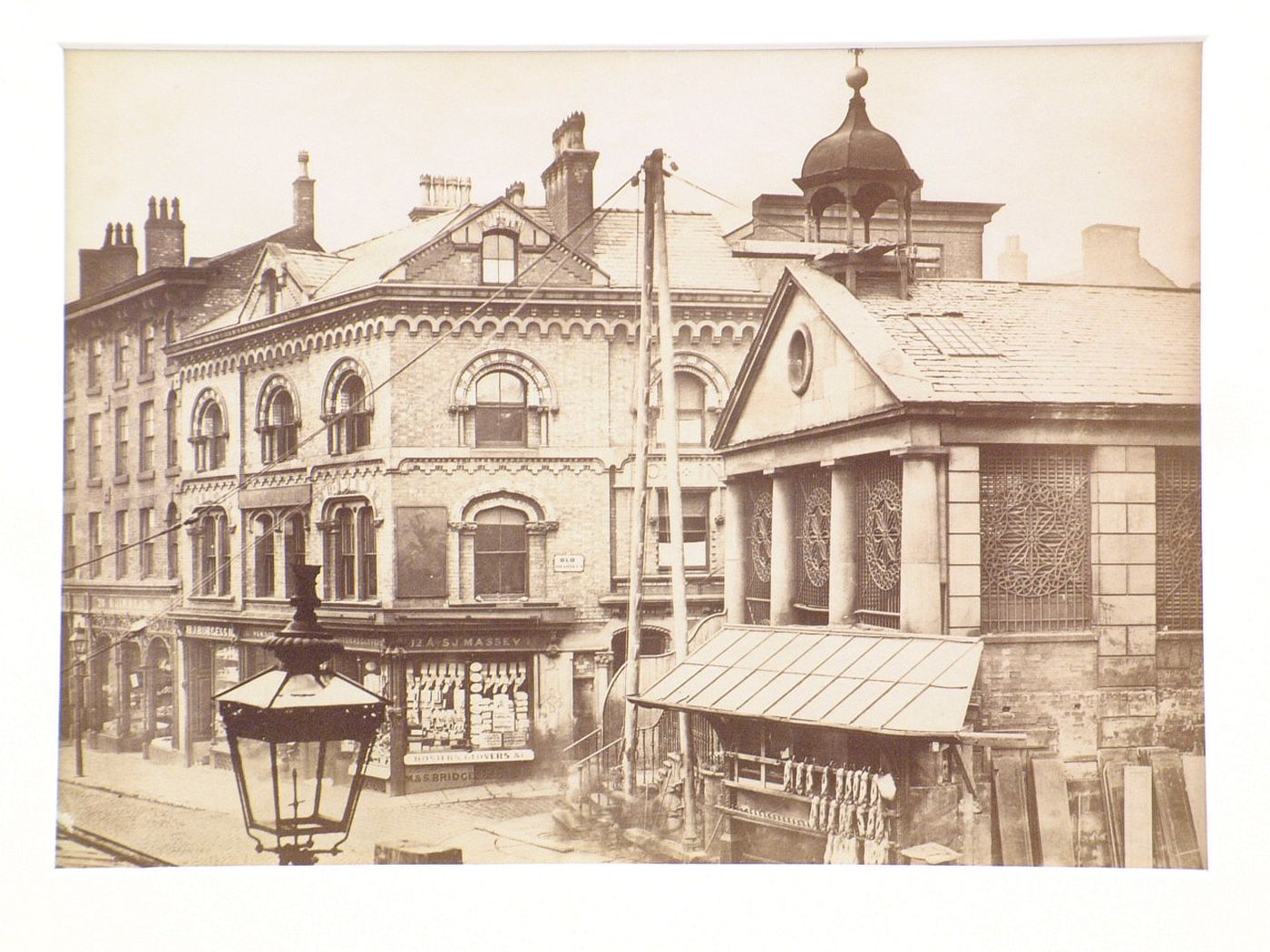 View of old fish market, Manchester, England