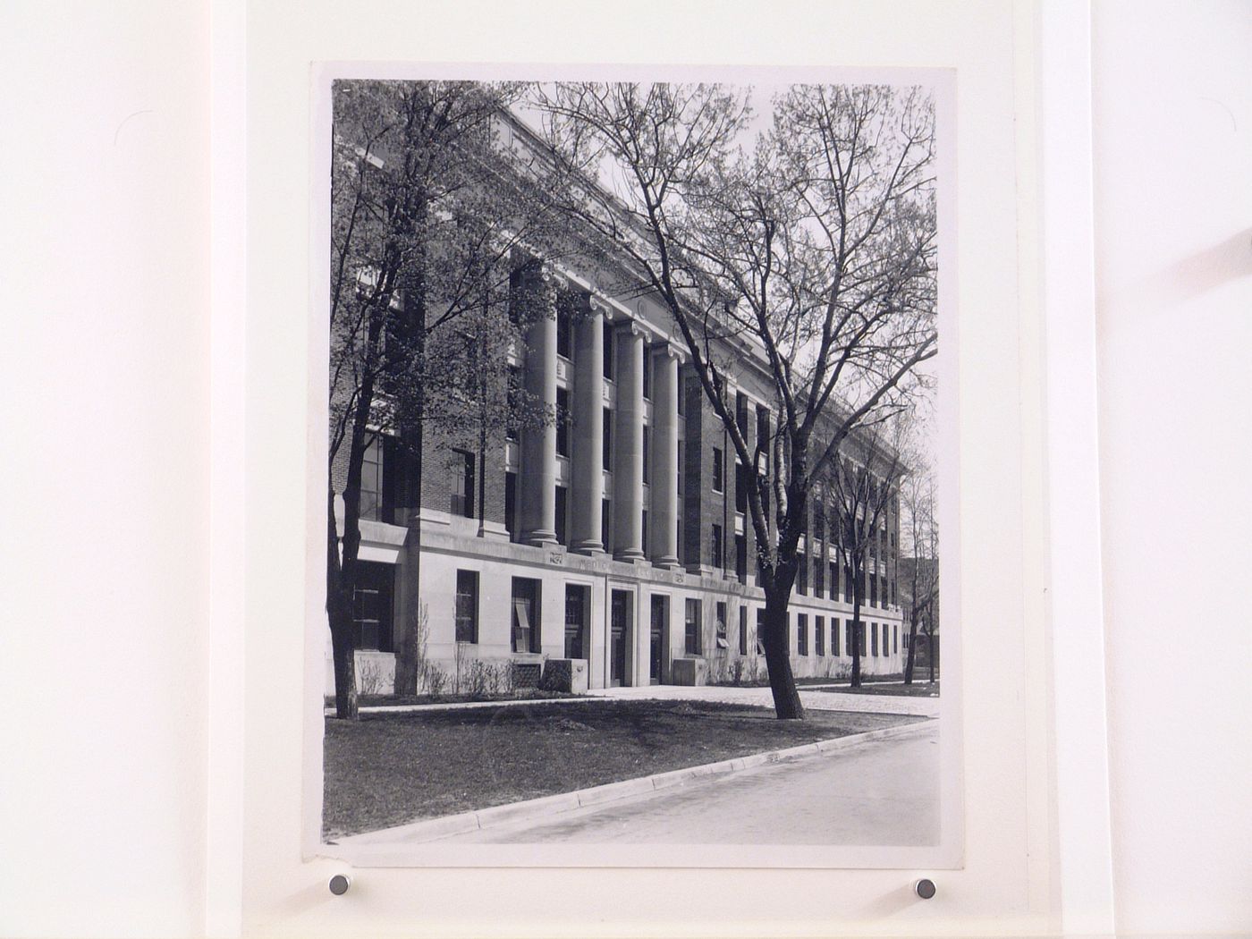 View of the principal façade of the Medical Building (now the East Medical Building), University of Michigan, Ann Arbor,  Michigan