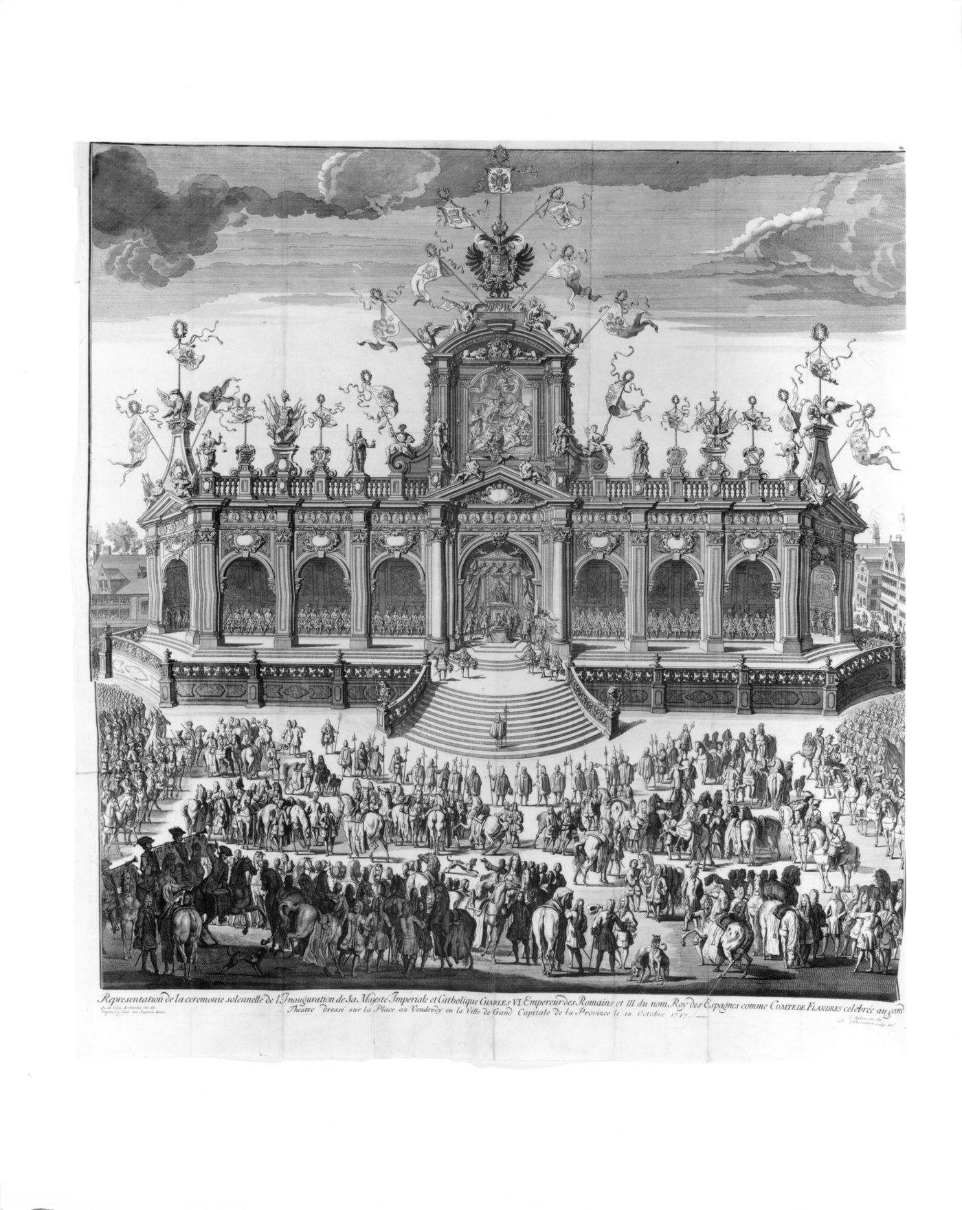 The Inauguration Ceremony in a Theatre Erected on the Place au Vendredi on October 18th