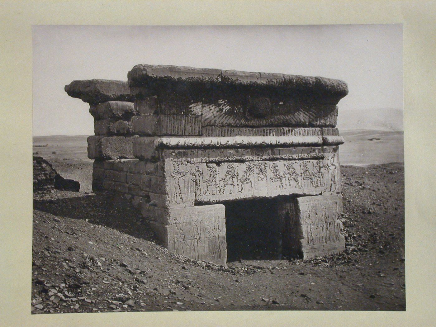 Egypt, Dendera, Western Pylon of the temple