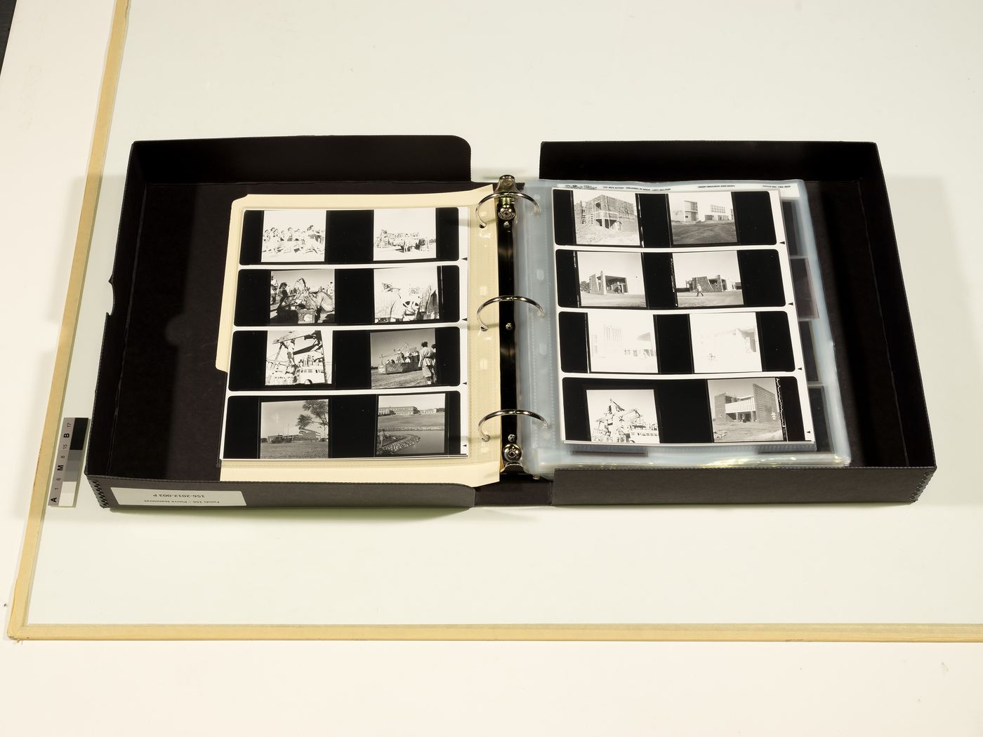 The Museum Is Not Enough: Photograph of a binder of photographs of Chandigarh, Pierre Jeanneret fonds