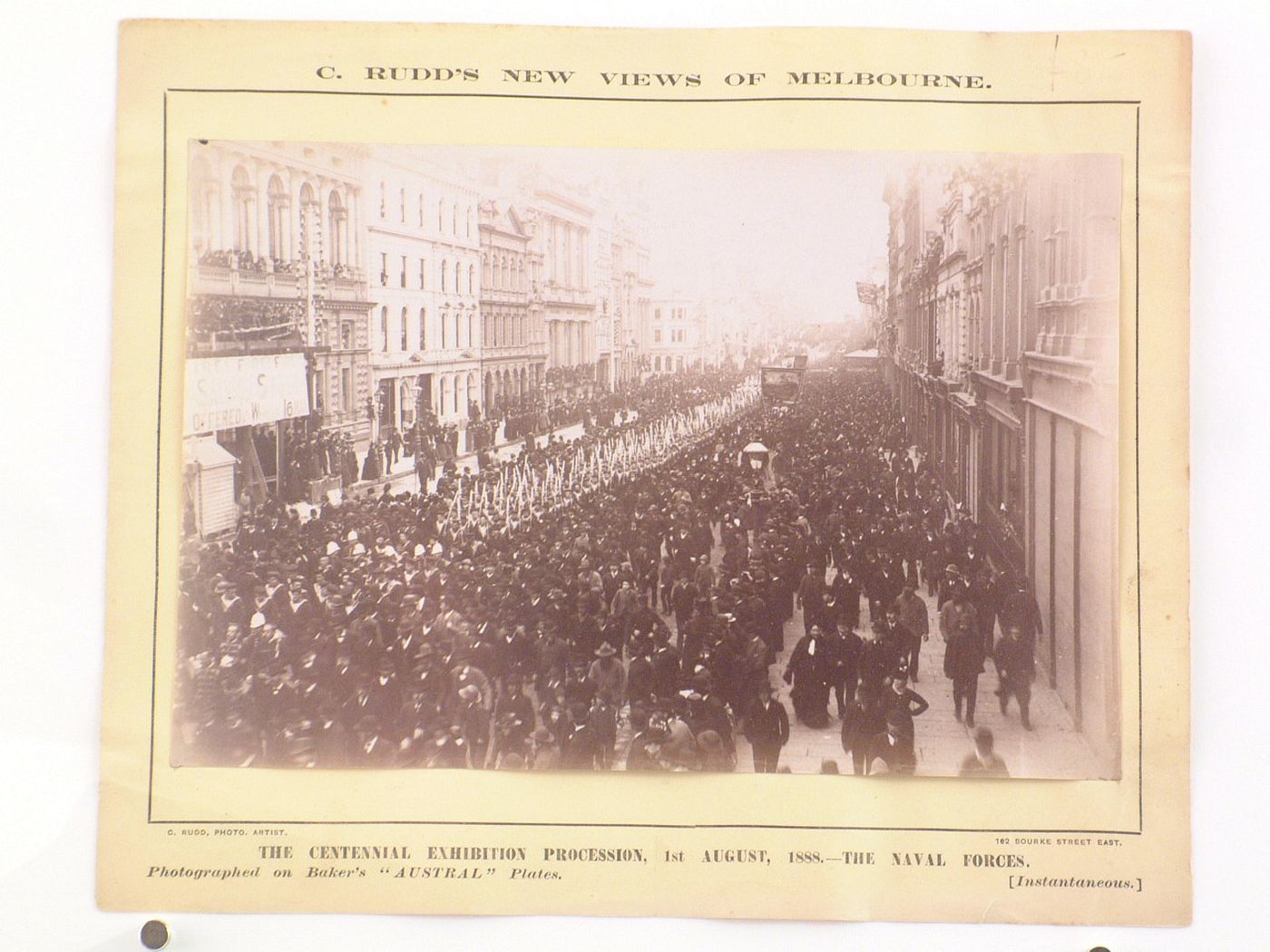 View of the Centennial Exhibition parade of 1888, Melbourne, Australia