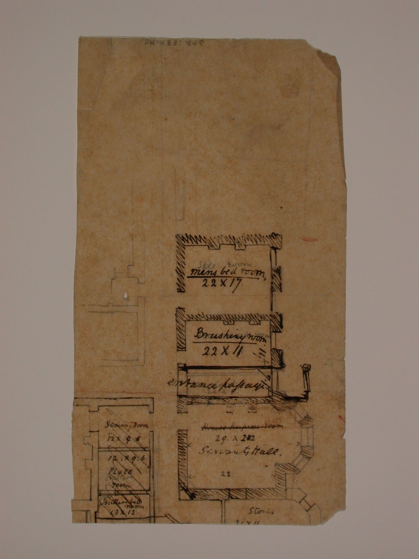 Fragment - plan of a house