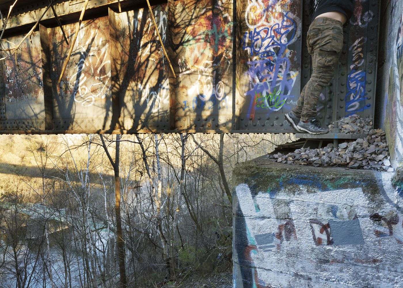 An Enduring Wilderness: Graffiti artist, Lambton Woods, Toronto