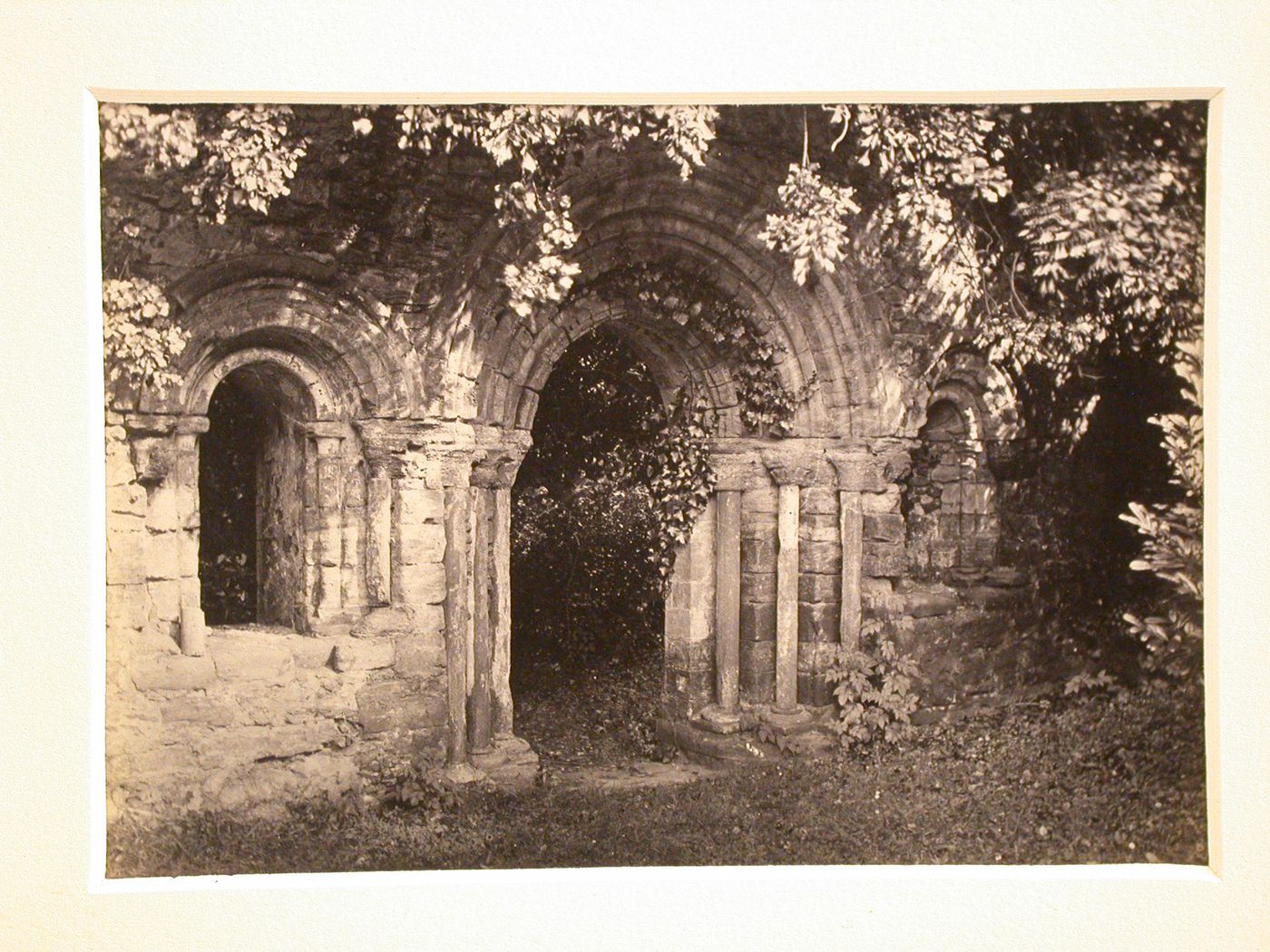 Doorway of ancient chapel, Torre Abbey, Torquay, England