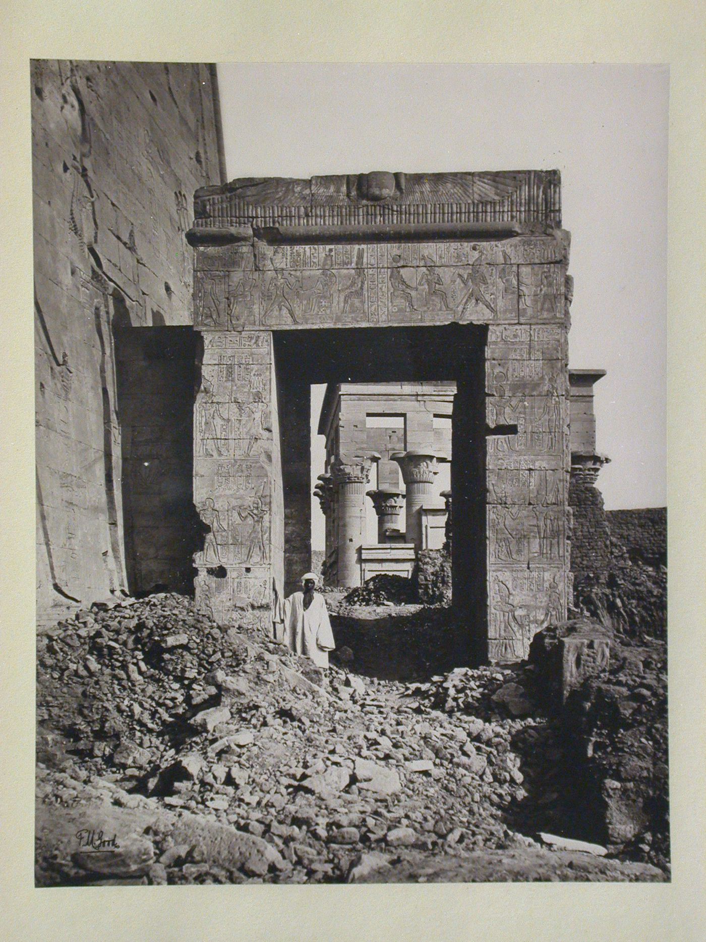 Temple of Isis; Gateway of Ptolemy II Philadelphus, west face, Philae, Egypt