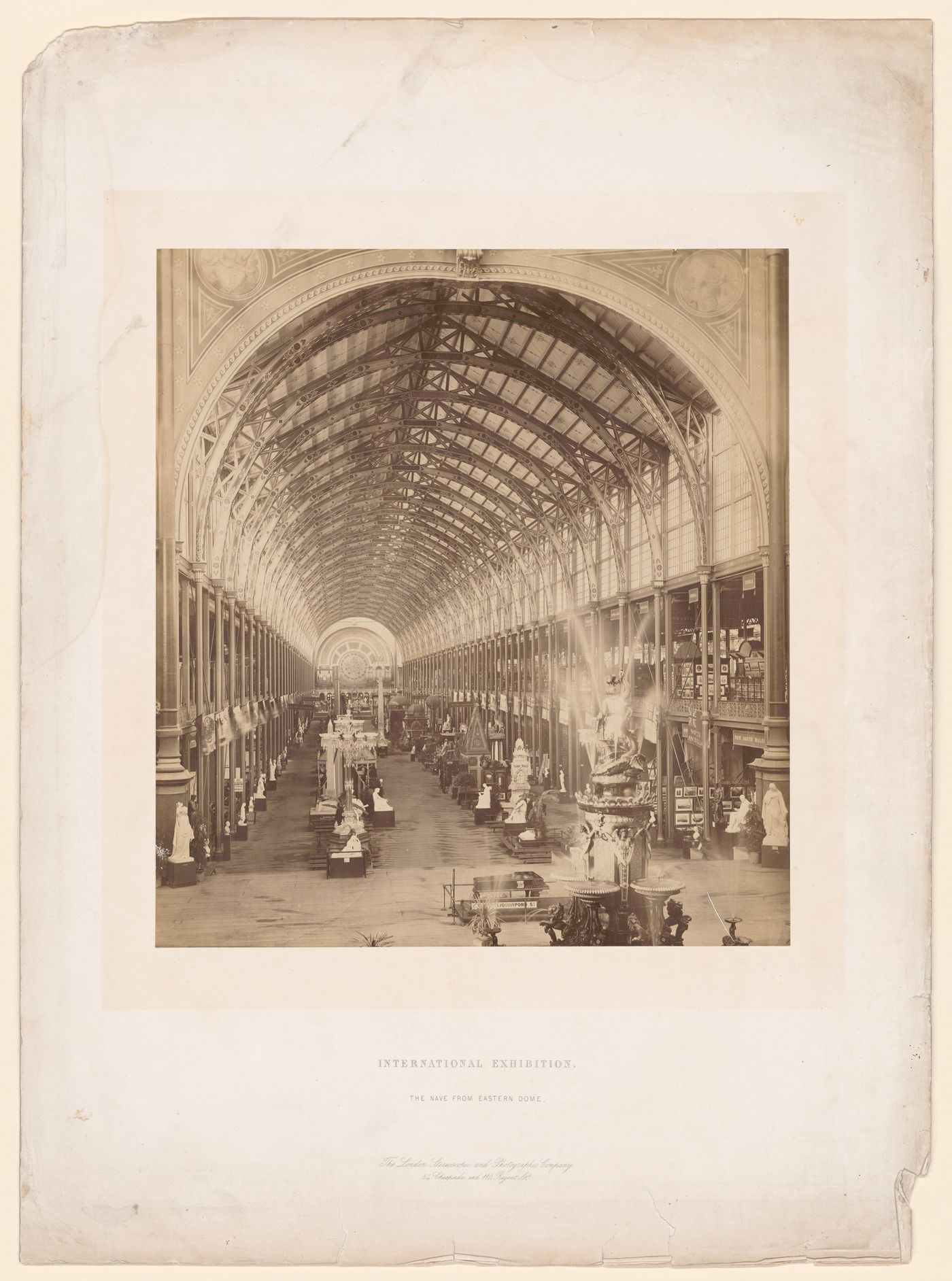 International Exhibition. The Nave from Eastern Dome.