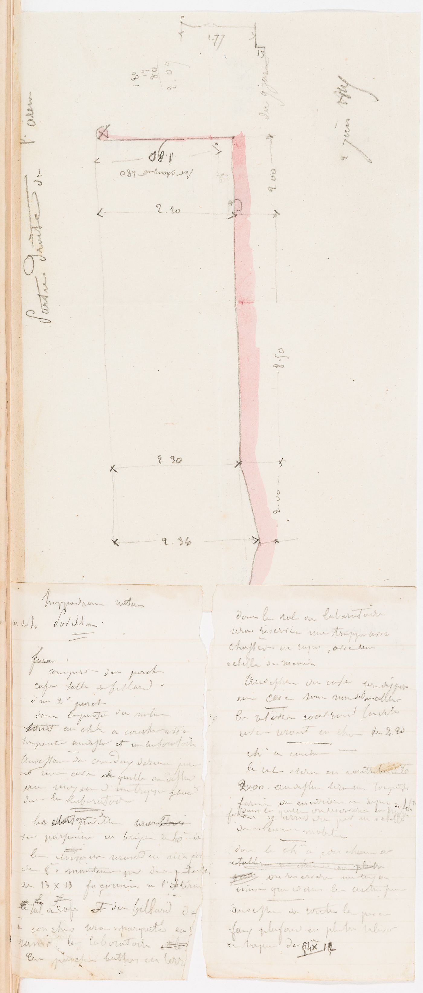 Hippodrome national, Paris: Profile of the site contours and notes