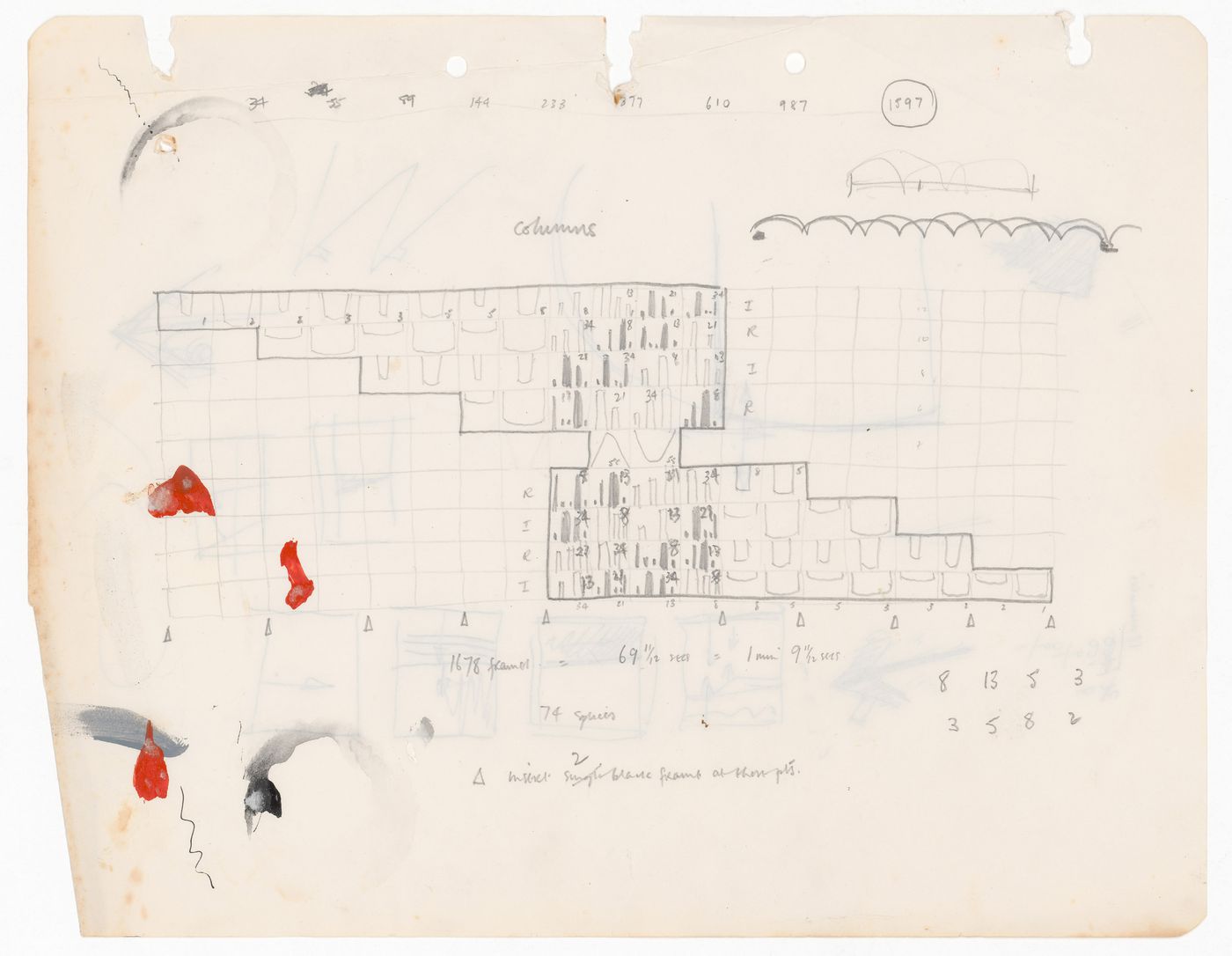 Drawing for production planning for documentary The Key