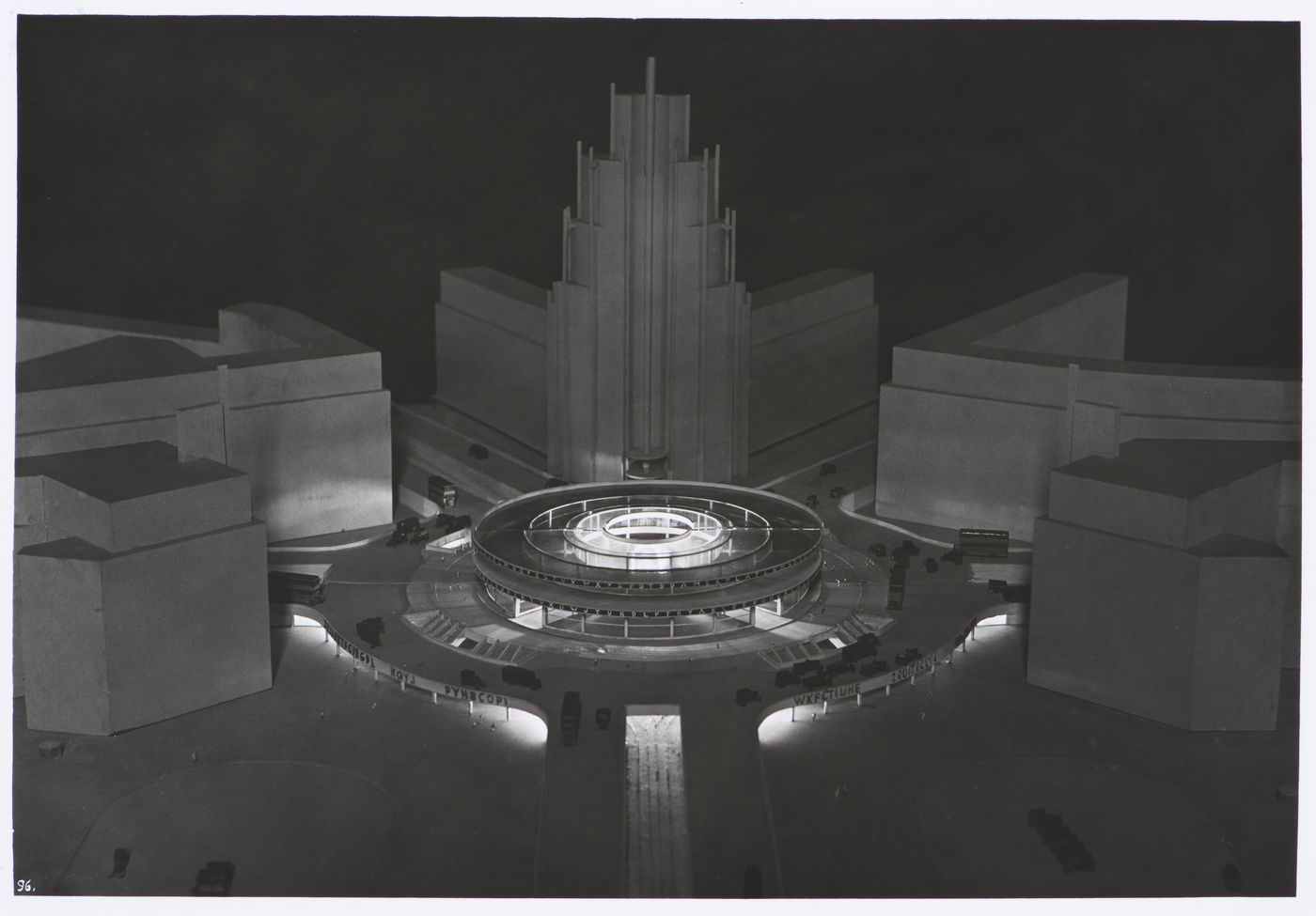 Photograph of an model for the urban renewal of Potsdamer and Leipziger Platz, Berlin