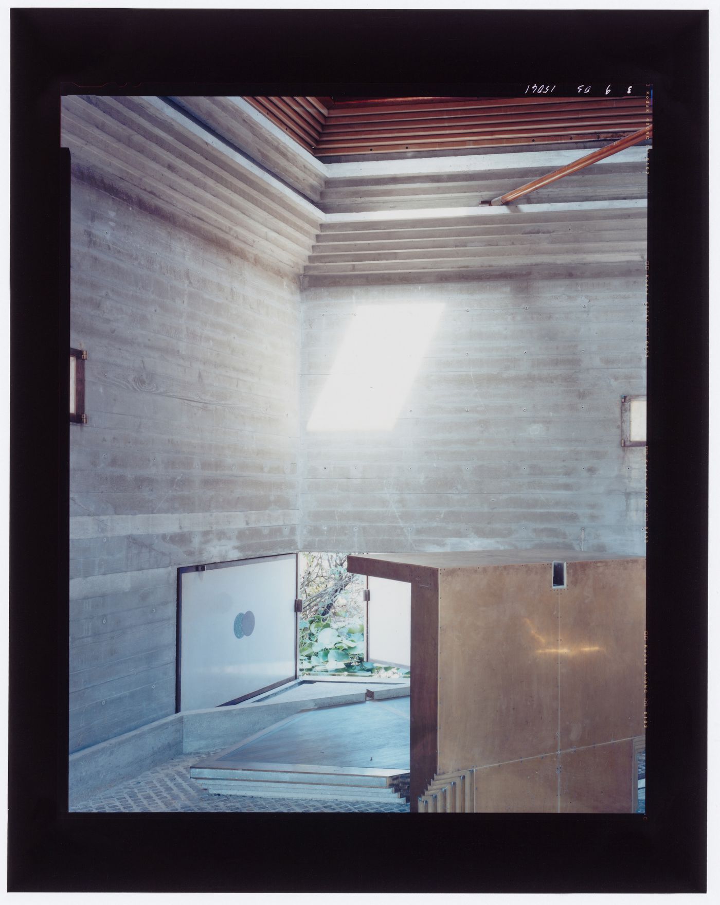 Looking northeast, Carlo Scarpa's Tomba Brion, San Vito d'Altivole, Italy