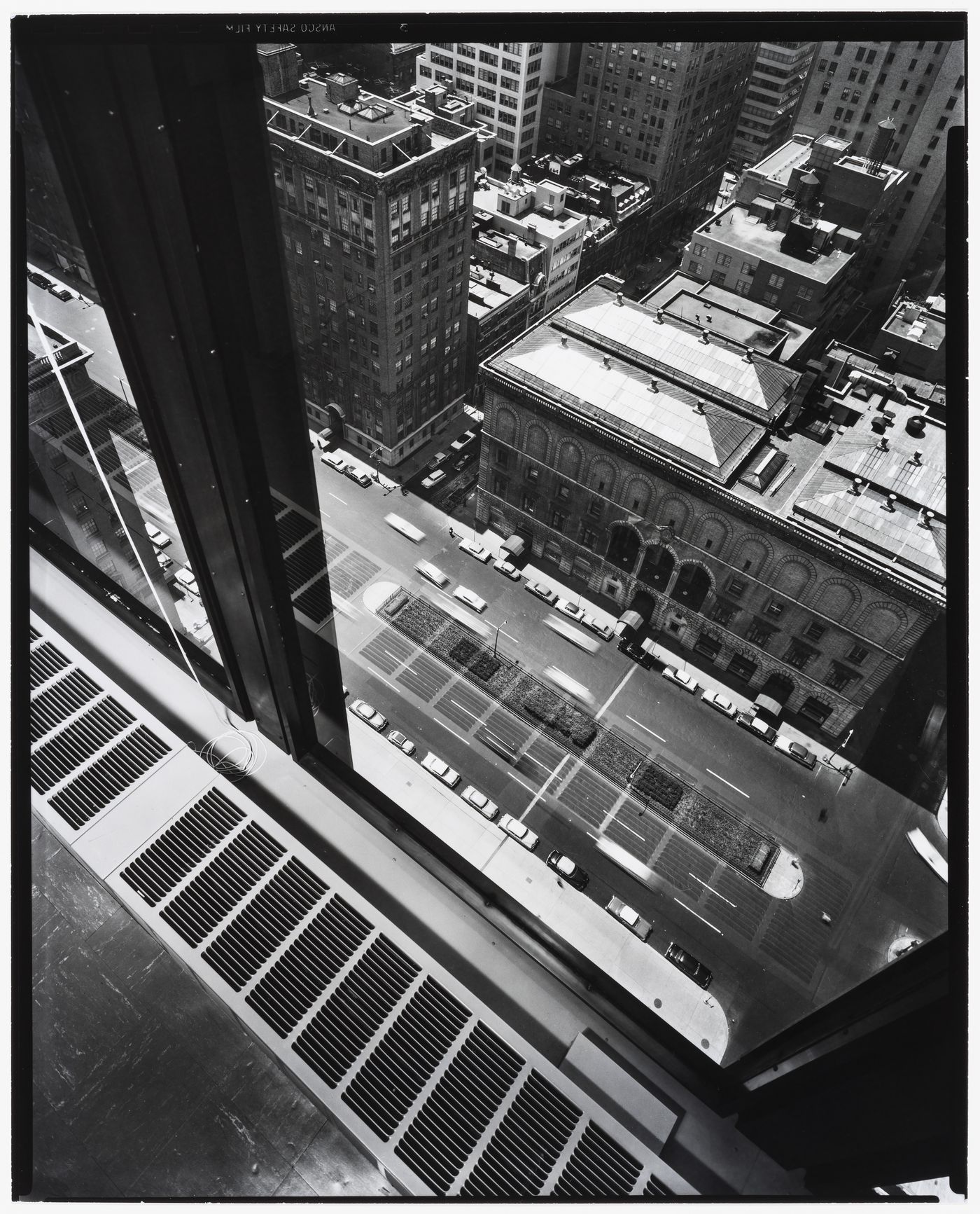 View from the top floor of the Seagram Building, New York City