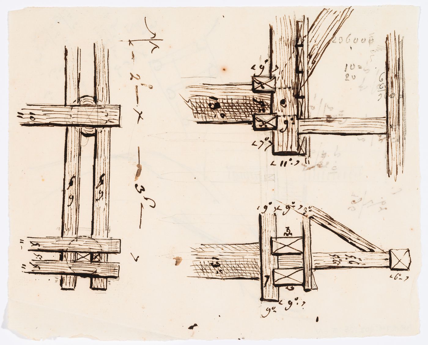 Construction details for a bridge, Domaine de La Vallée