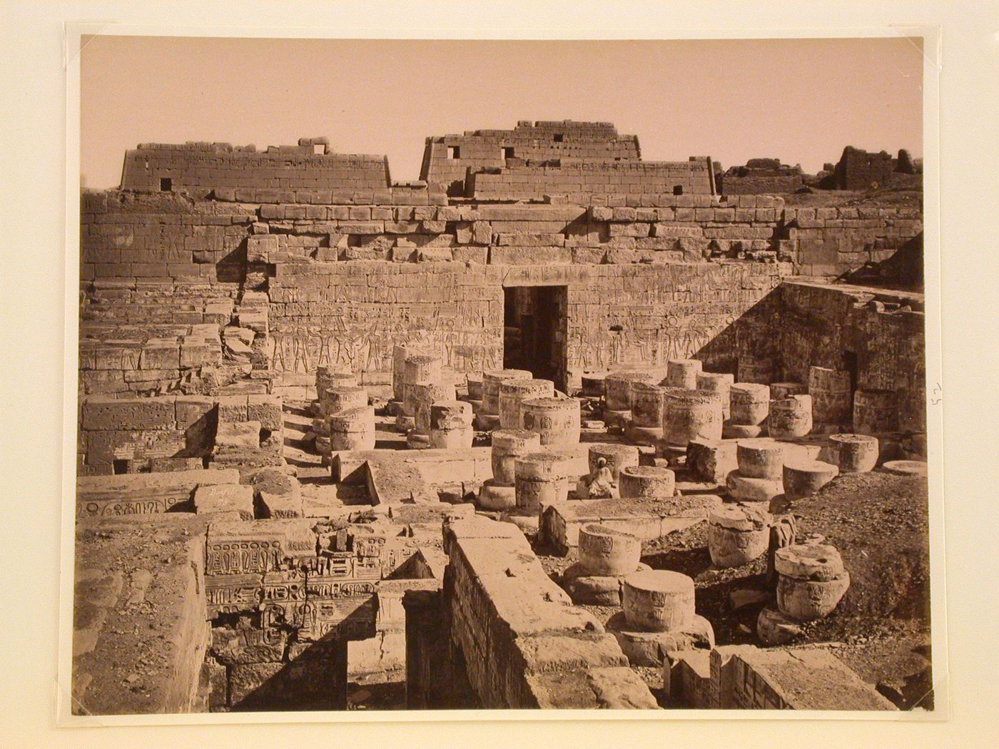 Colosses, Temple of Medinet-Abou, Thebes, Egypt