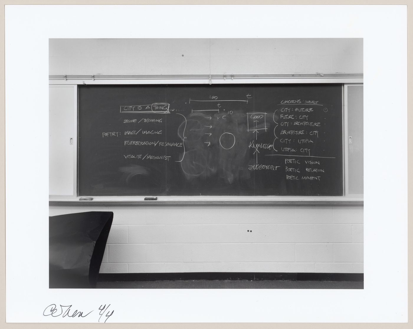 Untitled (Blackboard for Architects)