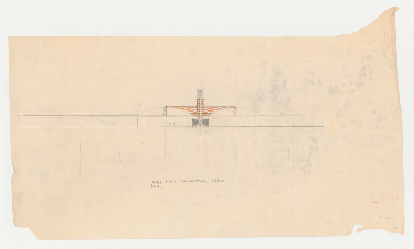 Los Angeles Municipal Airport: Partial elevation