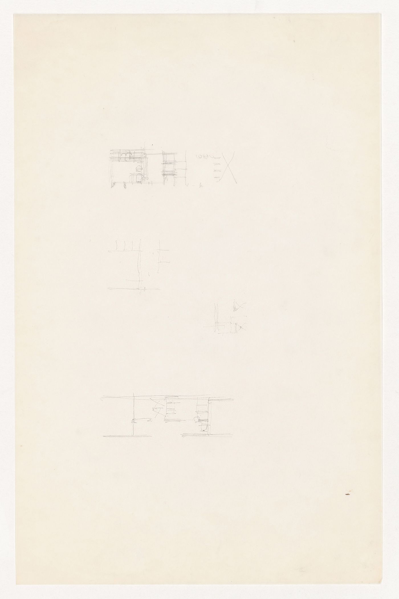 Unidentified sketch for the Metallurgy Building, Illinois Institute of Technology, Chicago