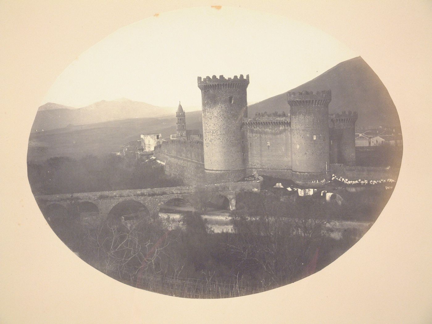 View of the Rocca Pia, Tivoli, Italy